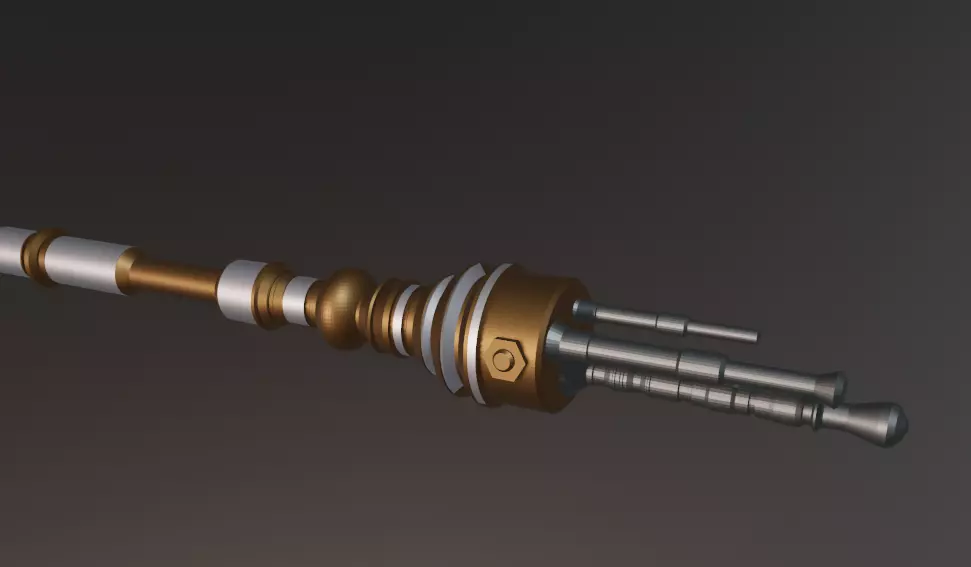 Steampunk Magic Wand 3D print model