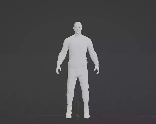 Base mesh Male 3D model