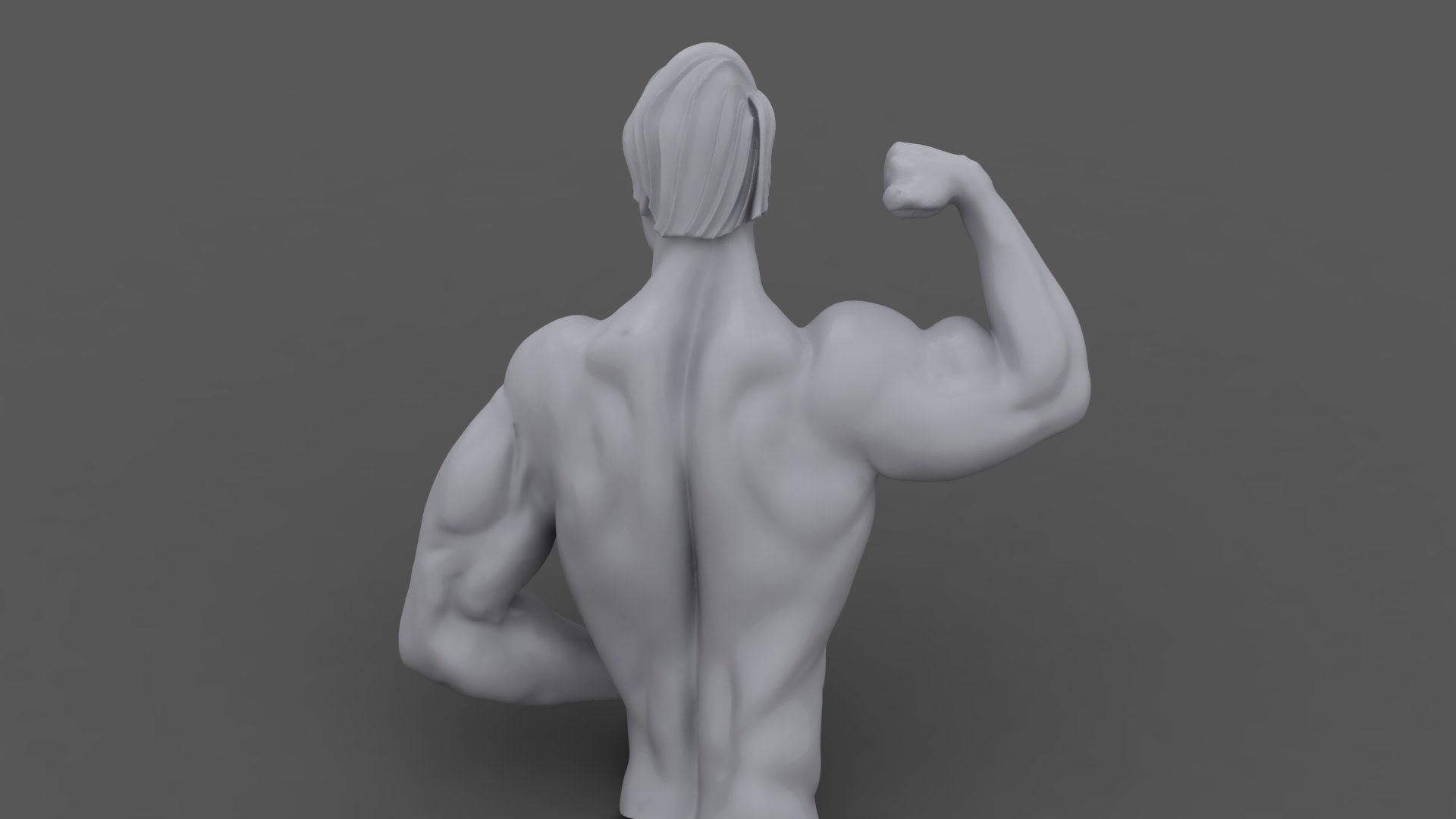 Muscular man 3D model 3D print model_1