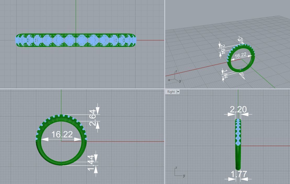 ring diamond 534 3D print model_3