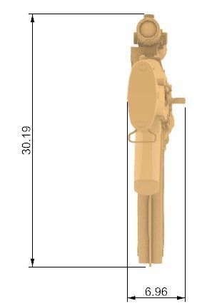 AK 47 pendant C3D 3D print model_4