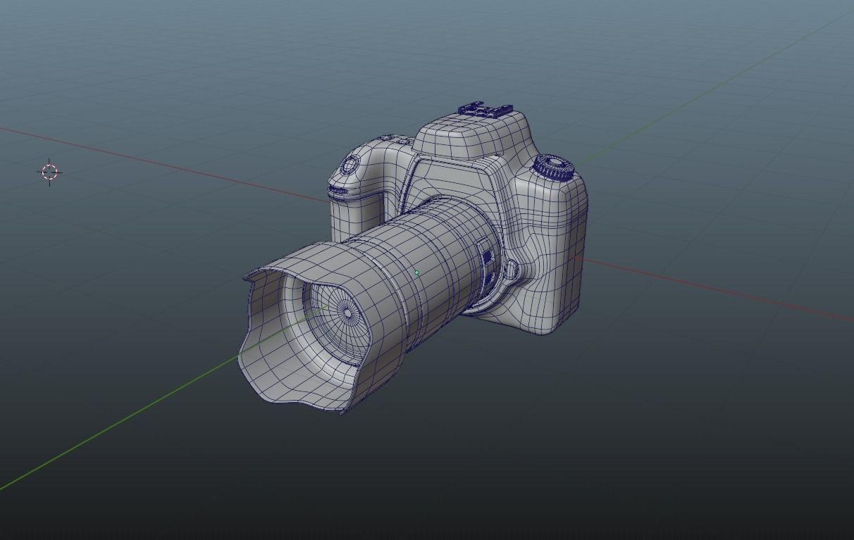 DSLR Photography Camera - High Poly 3D Model 3D model_6