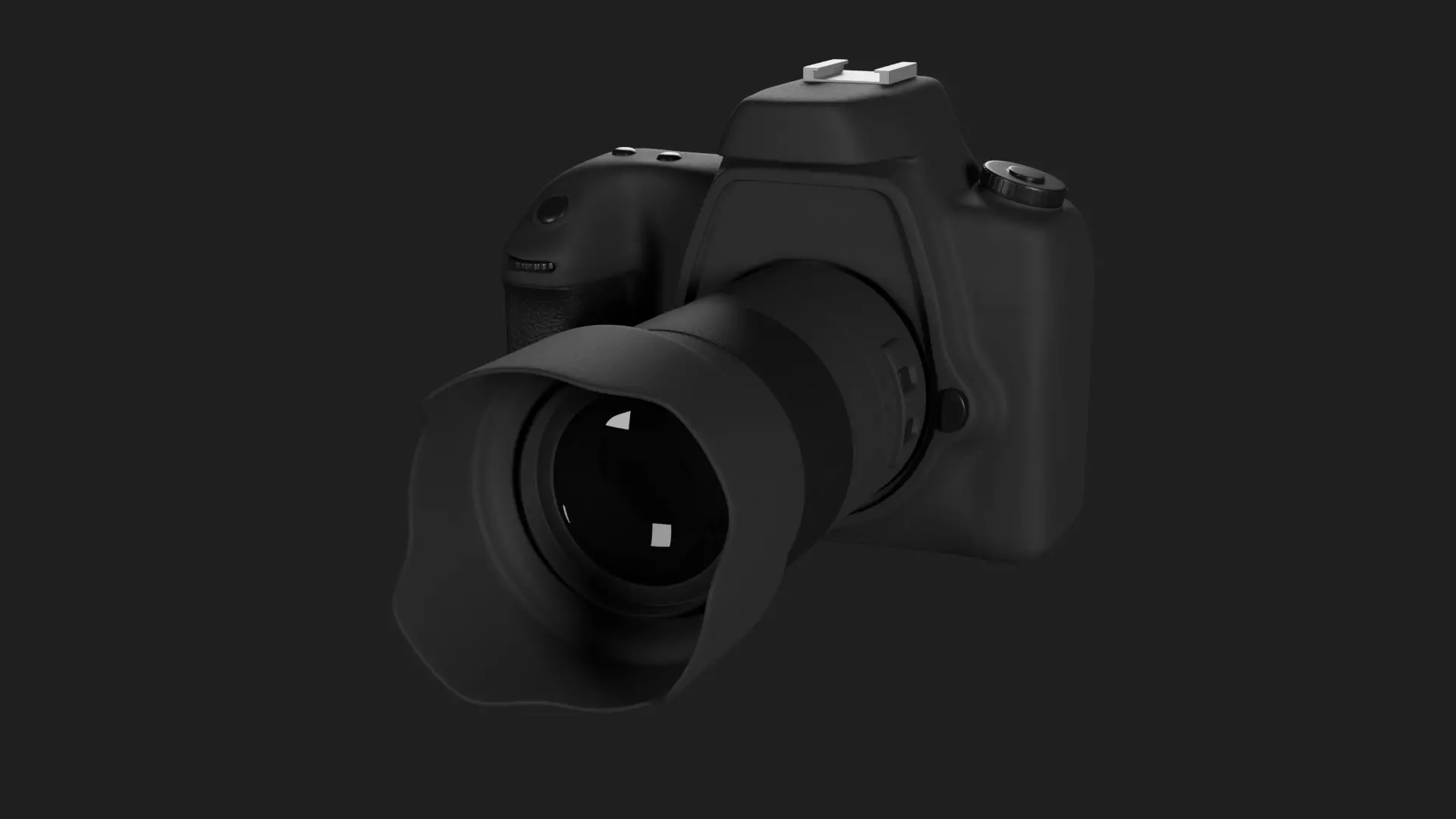 DSLR Photography Camera - High Poly 3D Model 3D model_0