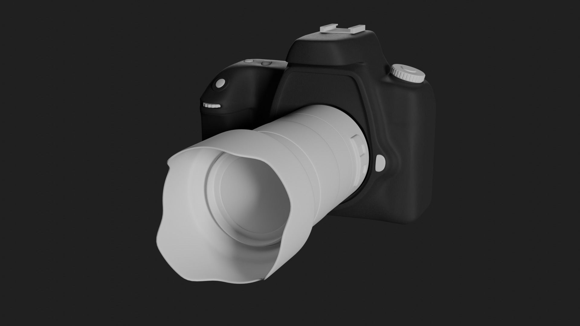 DSLR Photography Camera - High Poly 3D Model 3D model_2