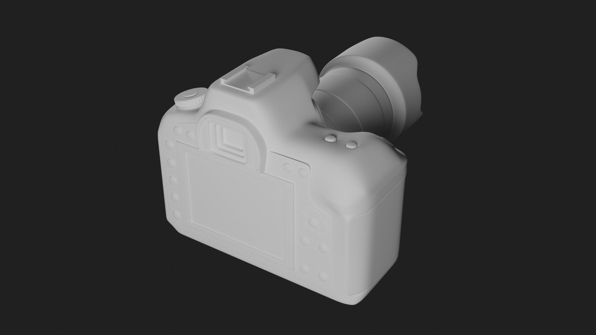 DSLR Photography Camera - High Poly 3D Model 3D model_4