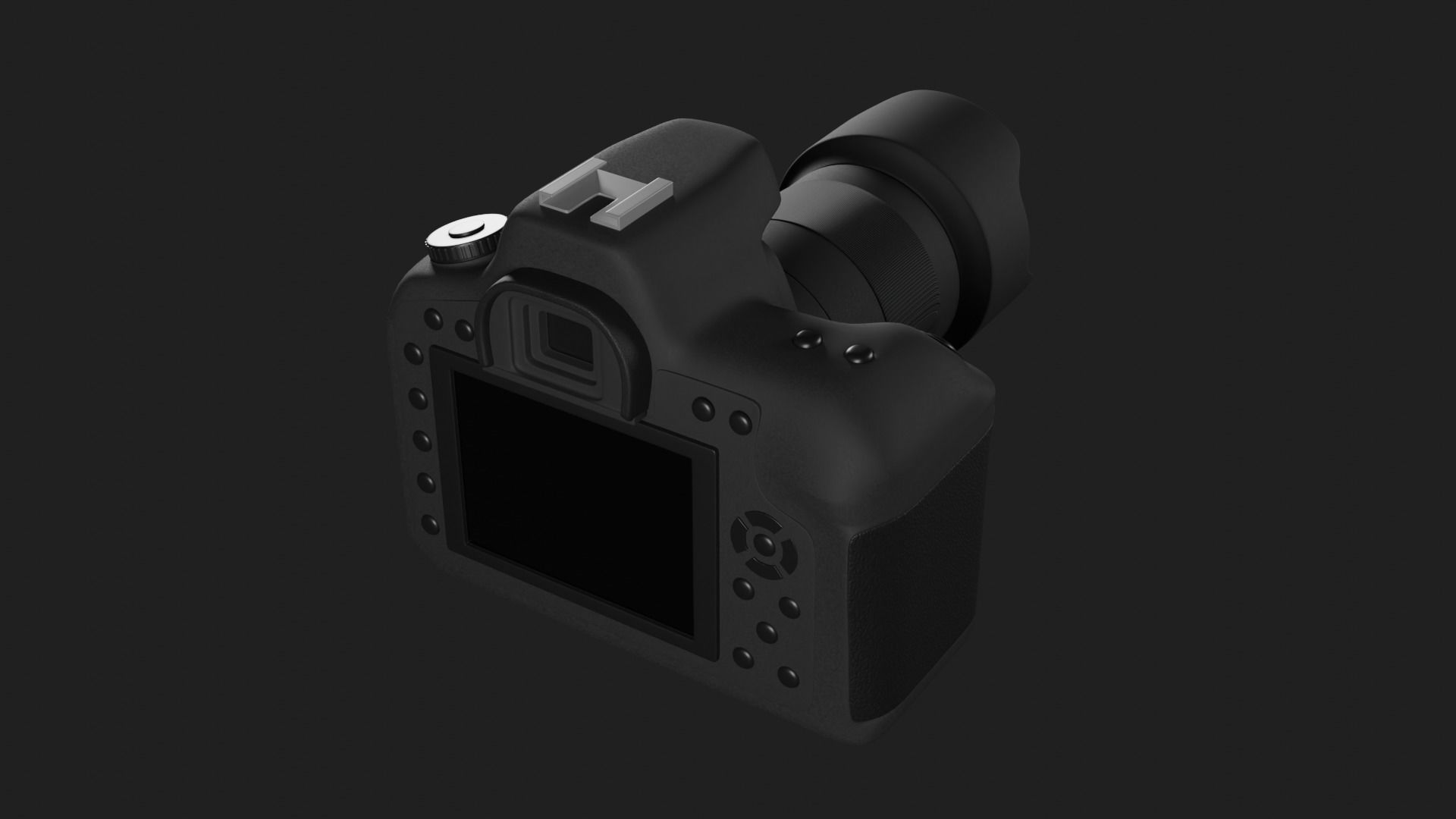 DSLR Photography Camera - High Poly 3D Model 3D model_1