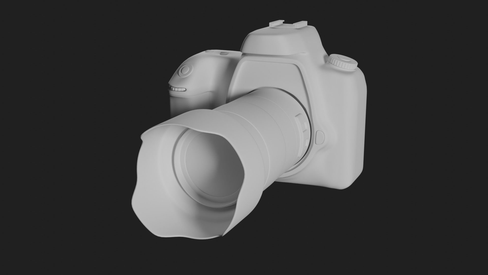 DSLR Photography Camera - High Poly 3D Model 3D model_3