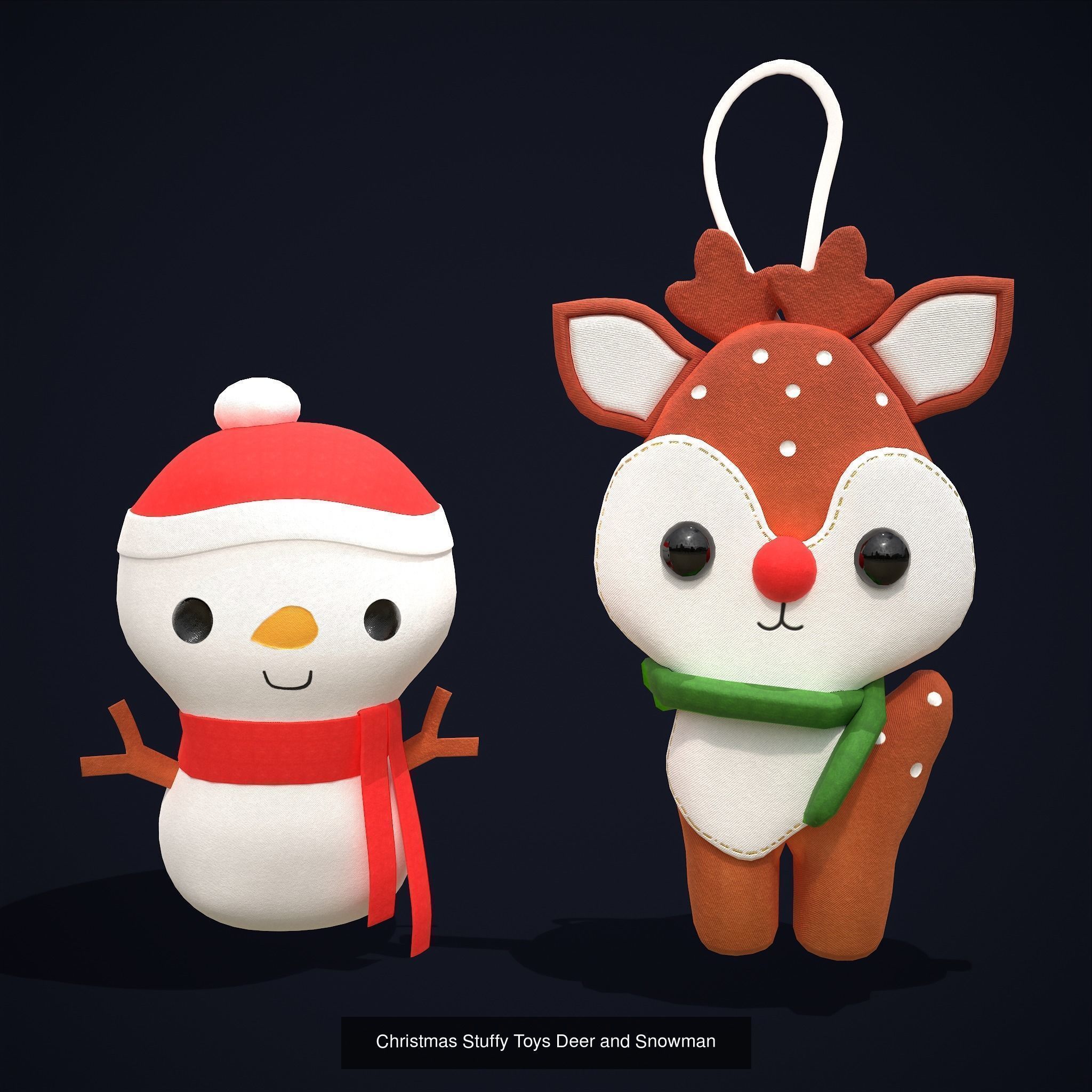 Christmas Prop Mix Two 3D Model Collection_8