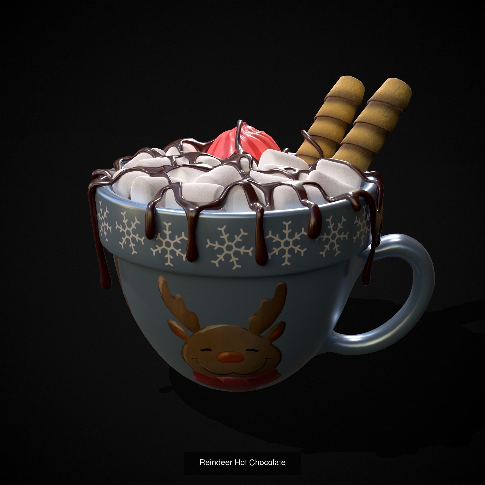 Christmas Prop Mix Two 3D Model Collection_6