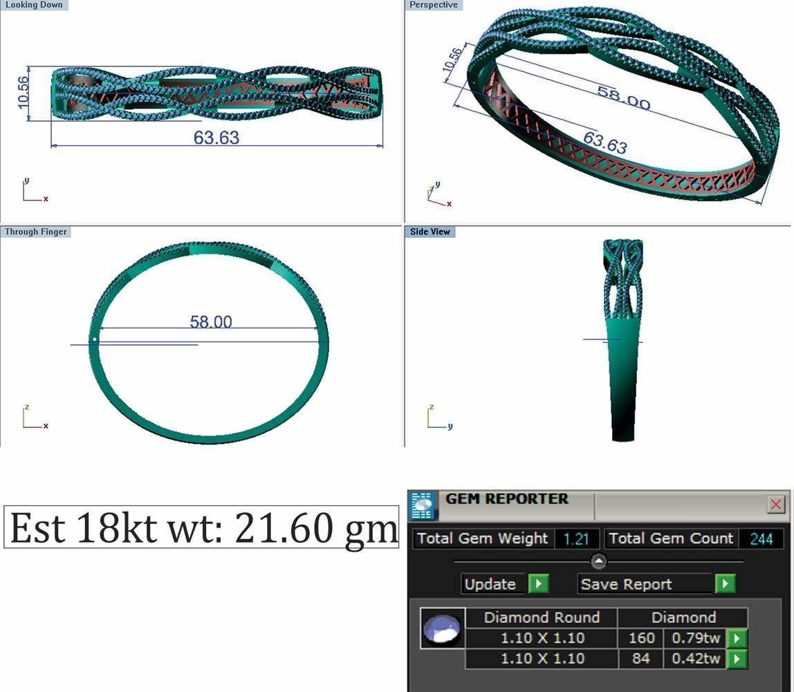 Bracelet 011 3D print model_8