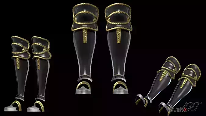 Crystarium Greaves Cosplay Leg Armor - FFXIV 3D print model