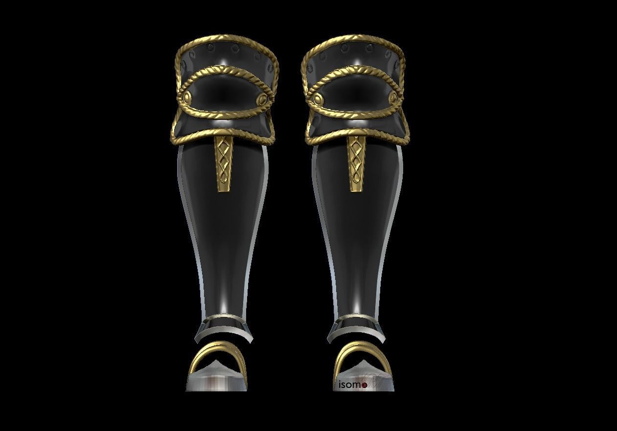 Crystarium Greaves Cosplay Leg Armor - FFXIV 3D print model_3