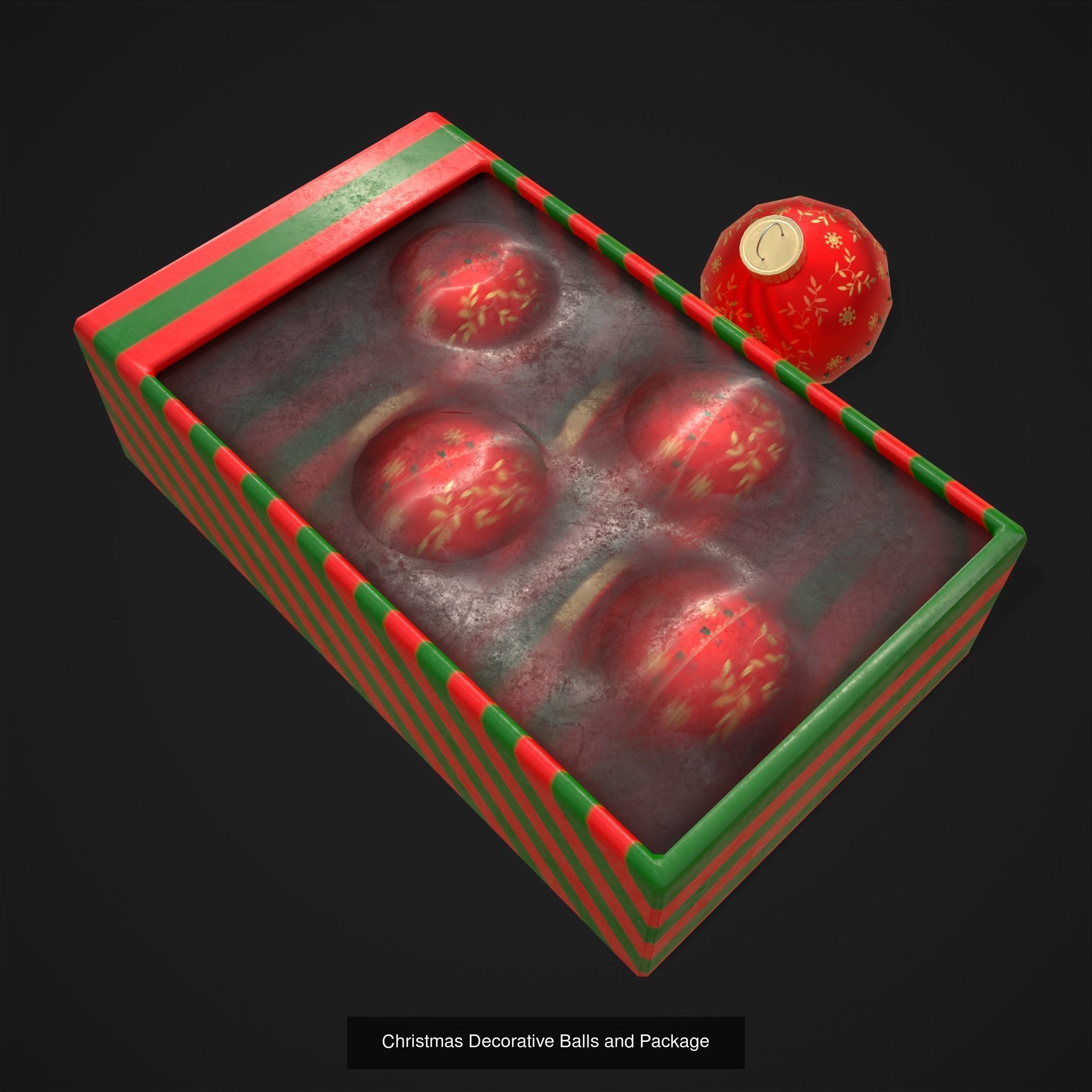 Christmas Prop Mix Three 3D Model Collection_7