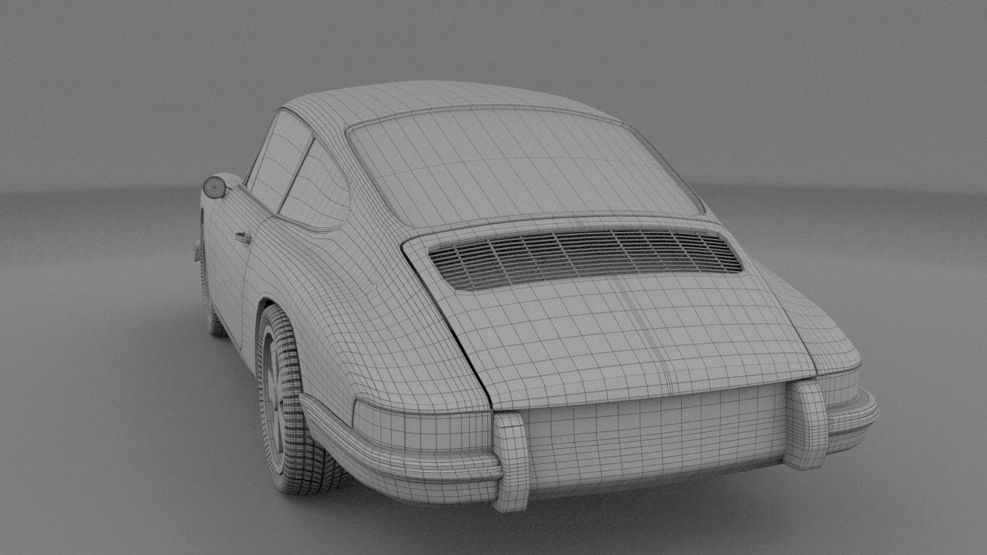 1965 Porsche 911 HDRI 3D model_6