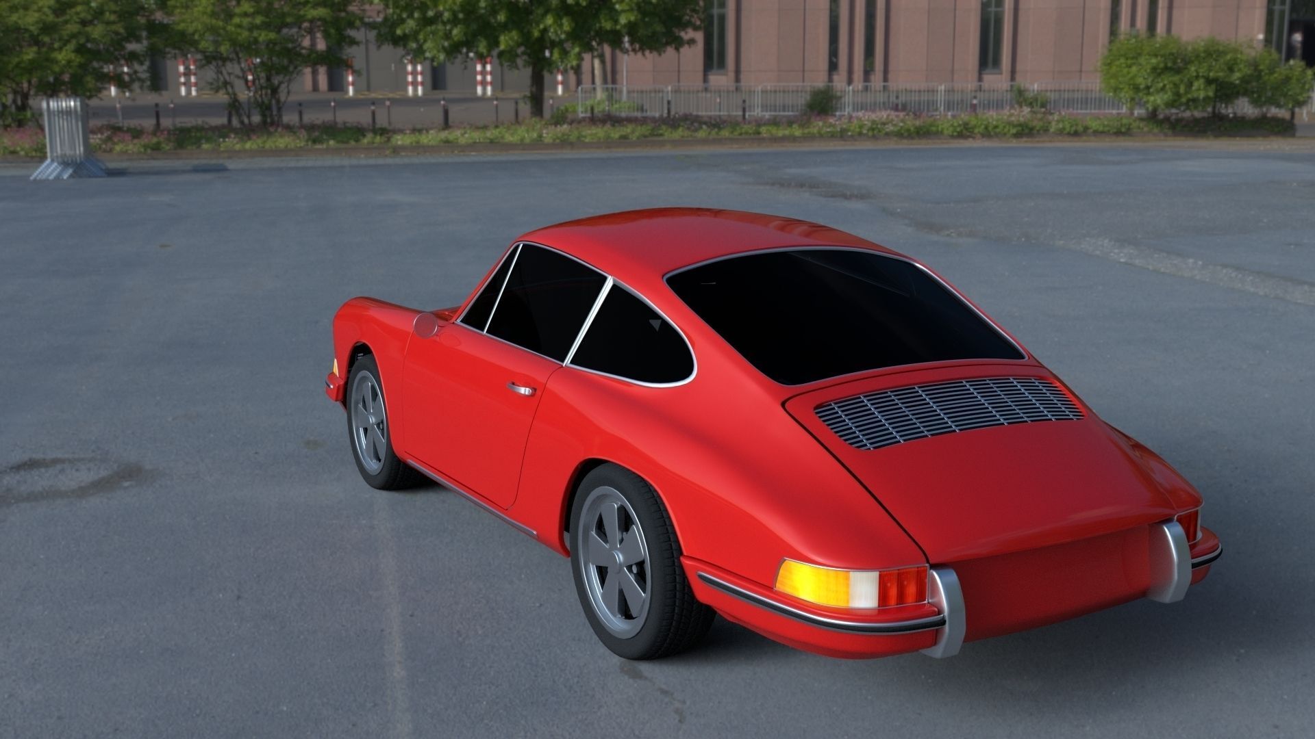 1965 Porsche 911 HDRI 3D model_18