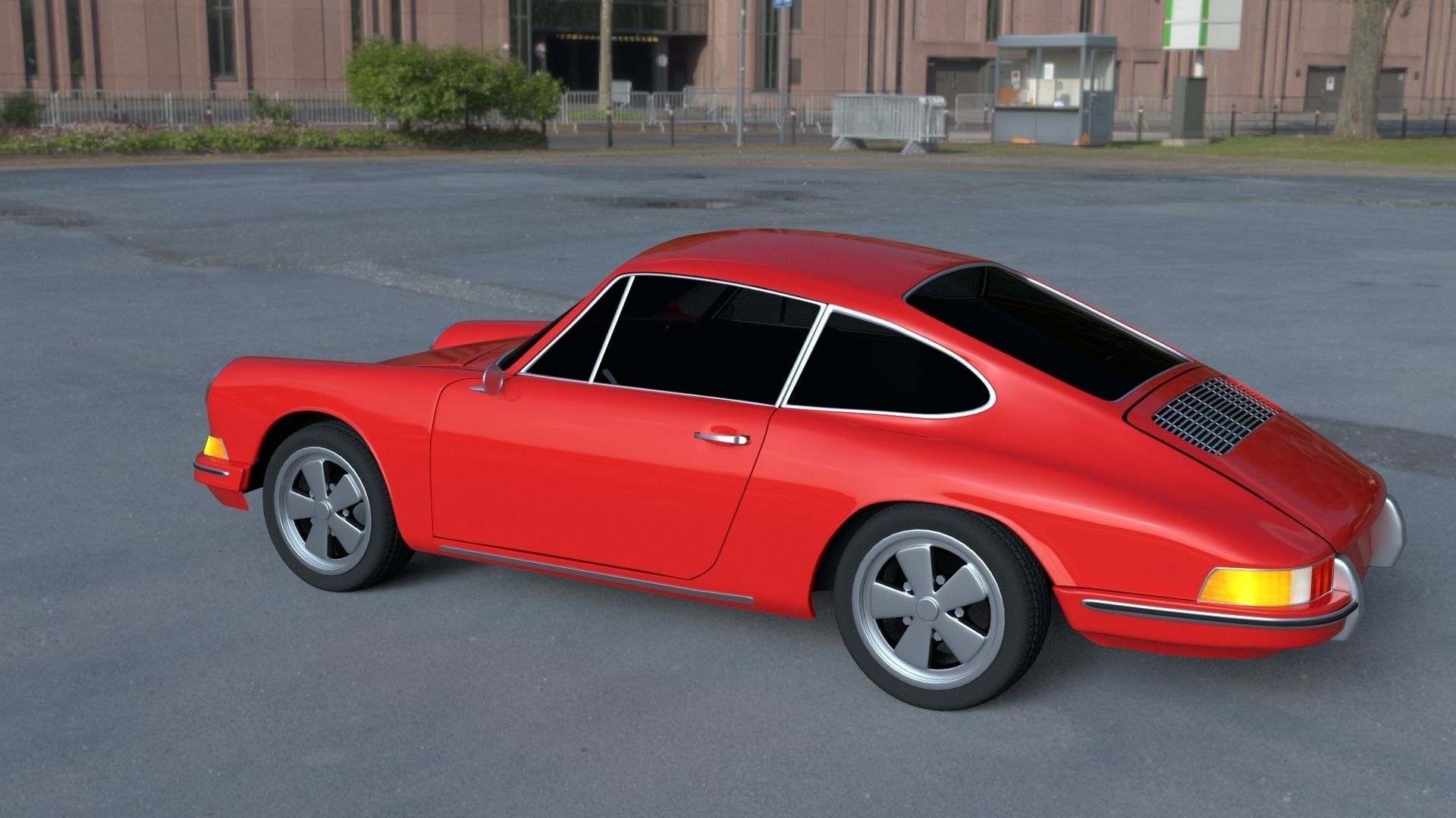 1965 Porsche 911 HDRI 3D model_30