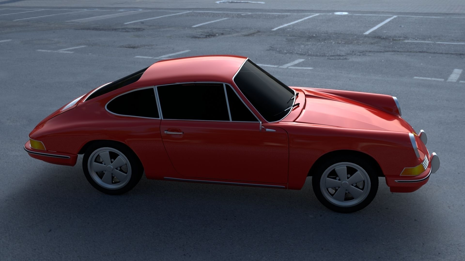 1965 Porsche 911 HDRI 3D model_32
