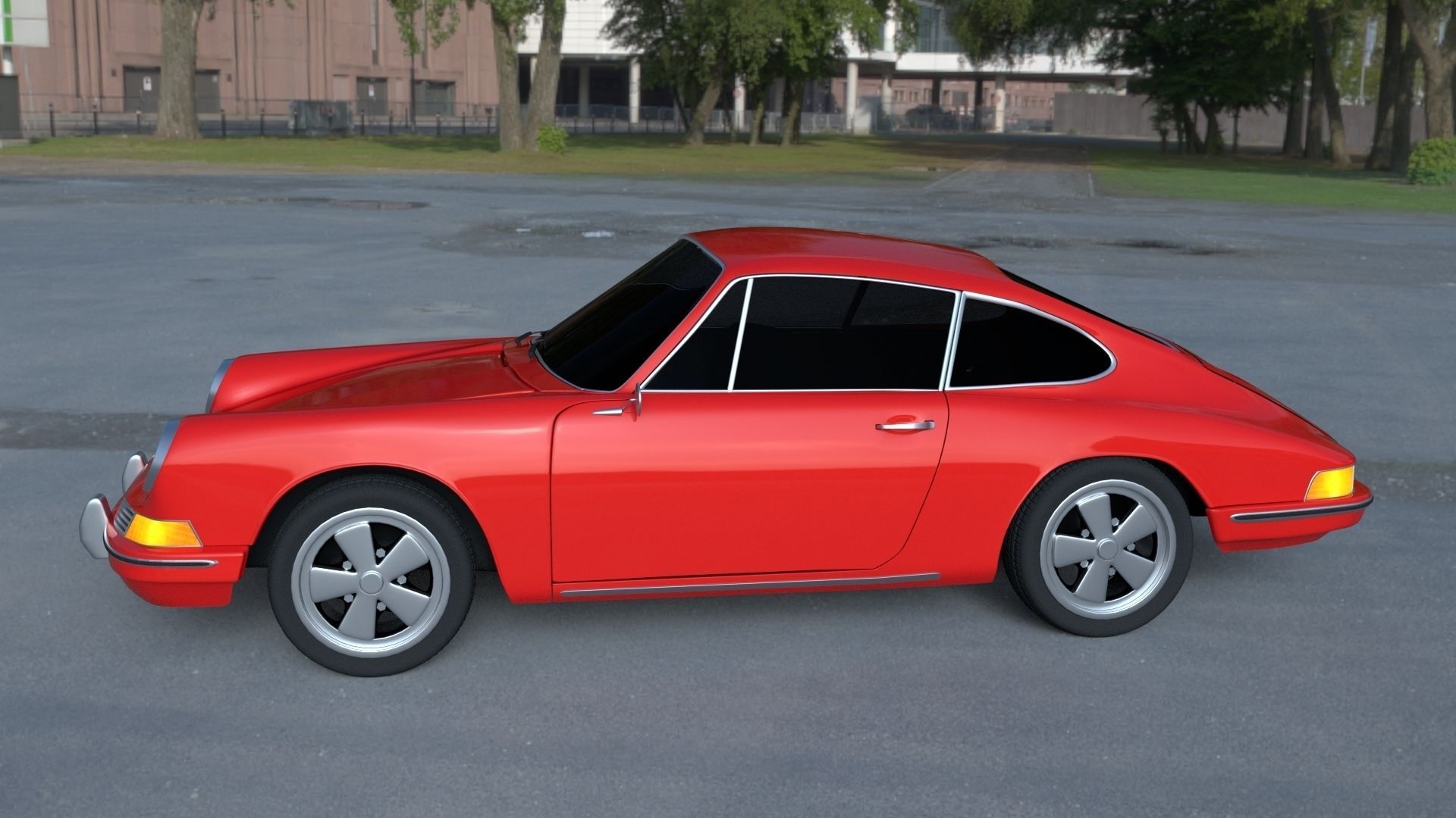 1965 Porsche 911 HDRI 3D model_24