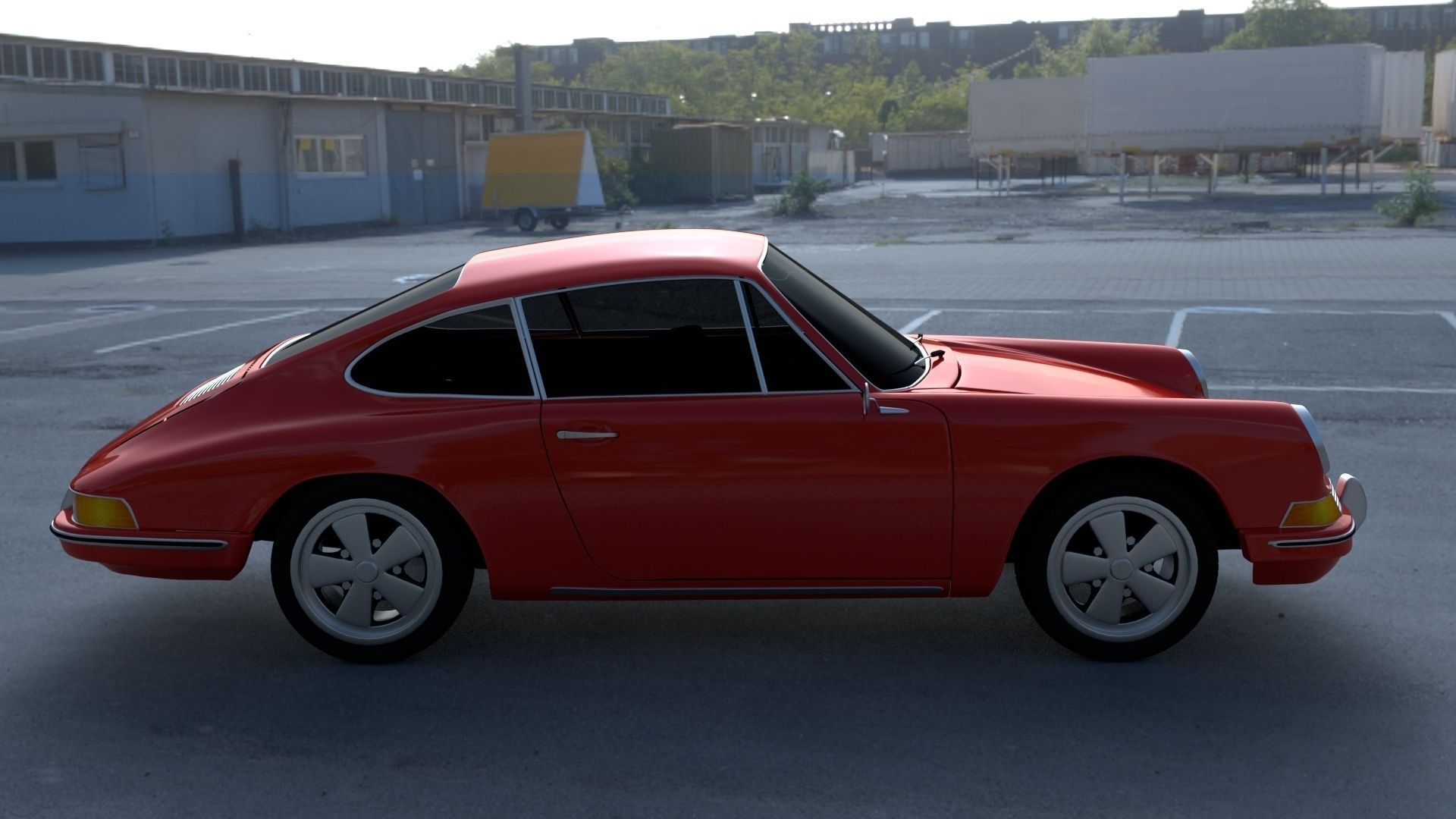 1965 Porsche 911 HDRI 3D model_27