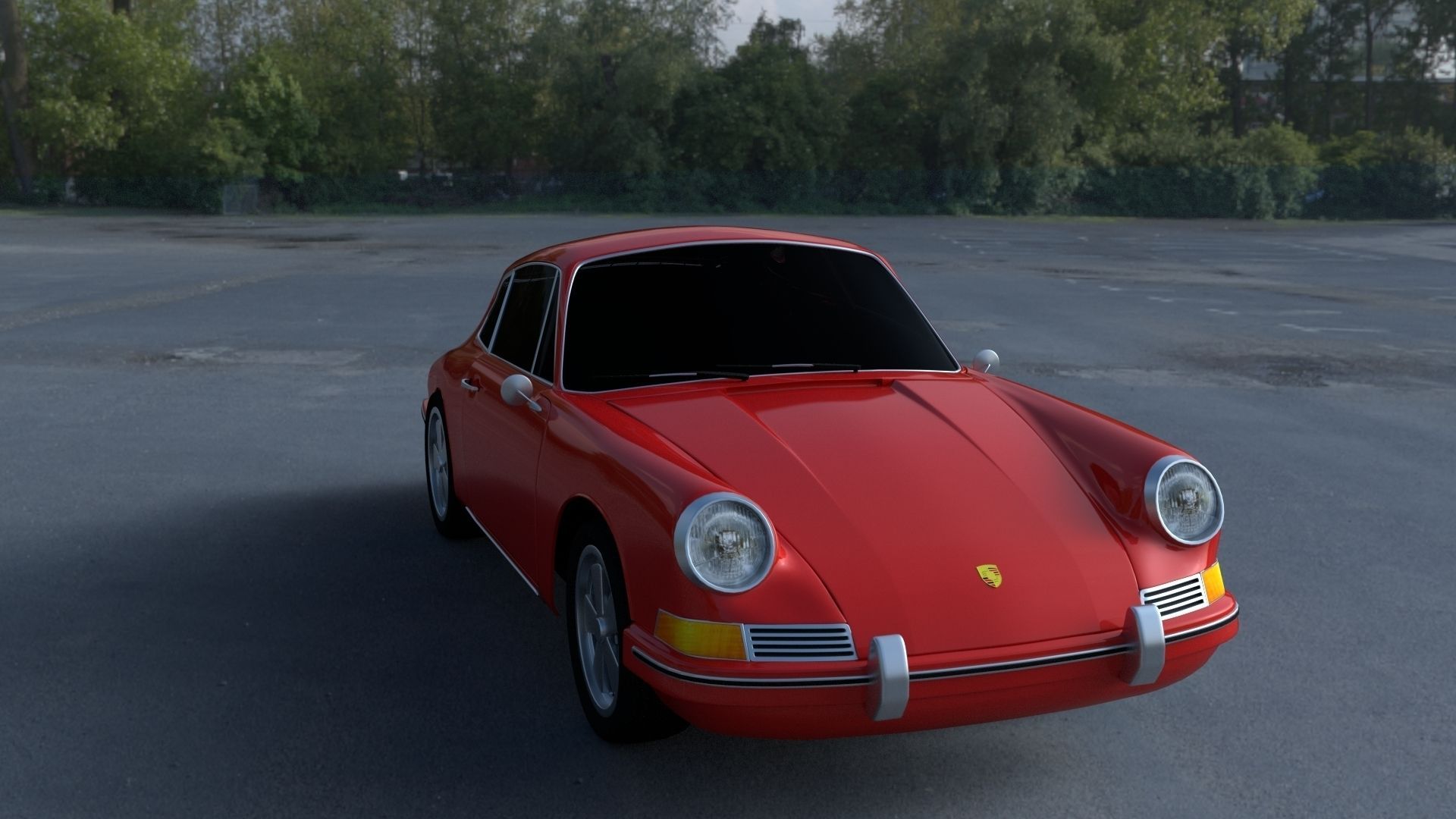 1965 Porsche 911 HDRI 3D model_22