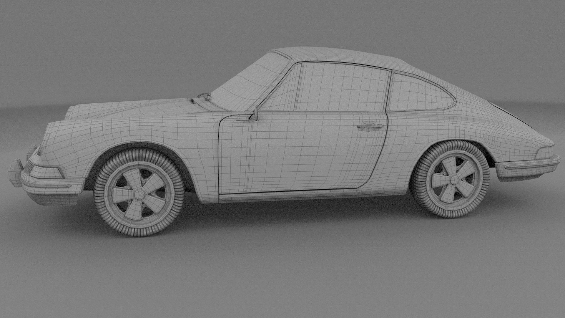 1965 Porsche 911 HDRI 3D model_5