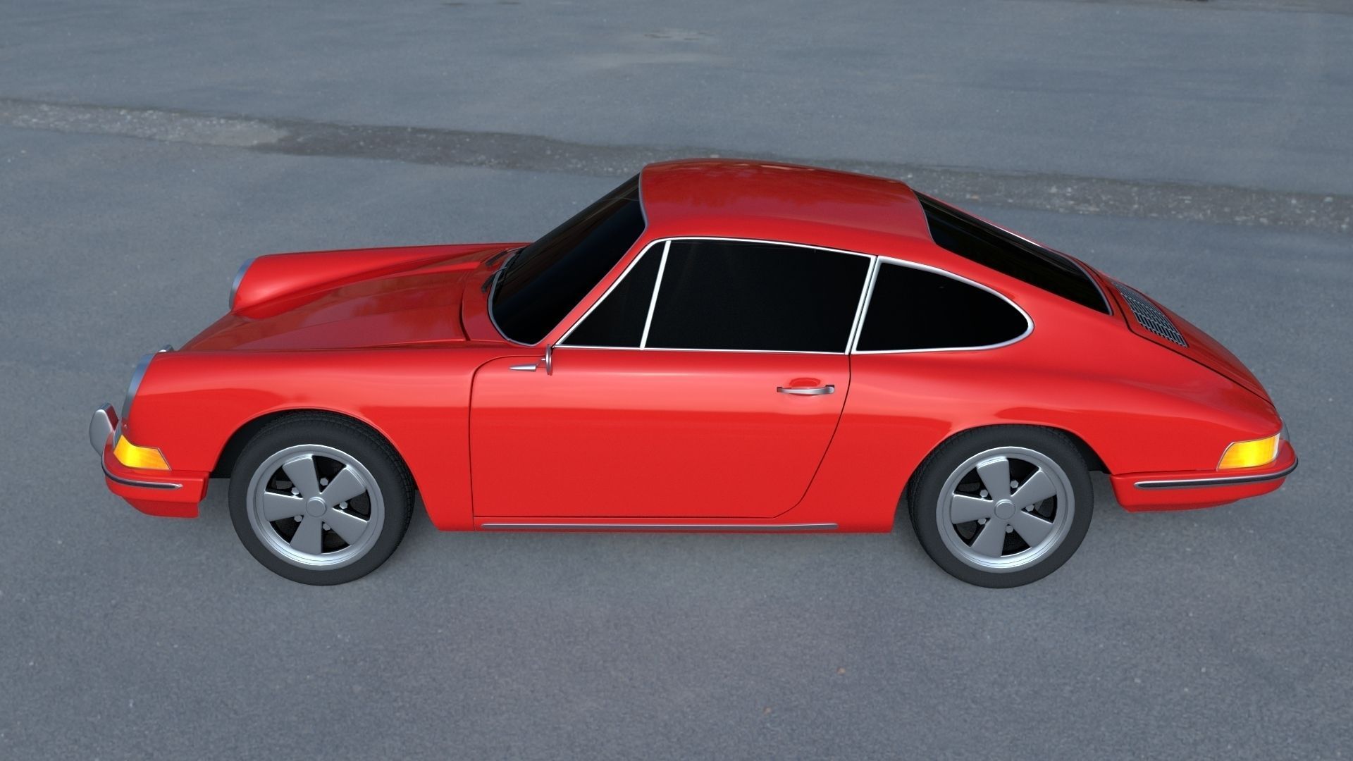 1965 Porsche 911 HDRI 3D model_33