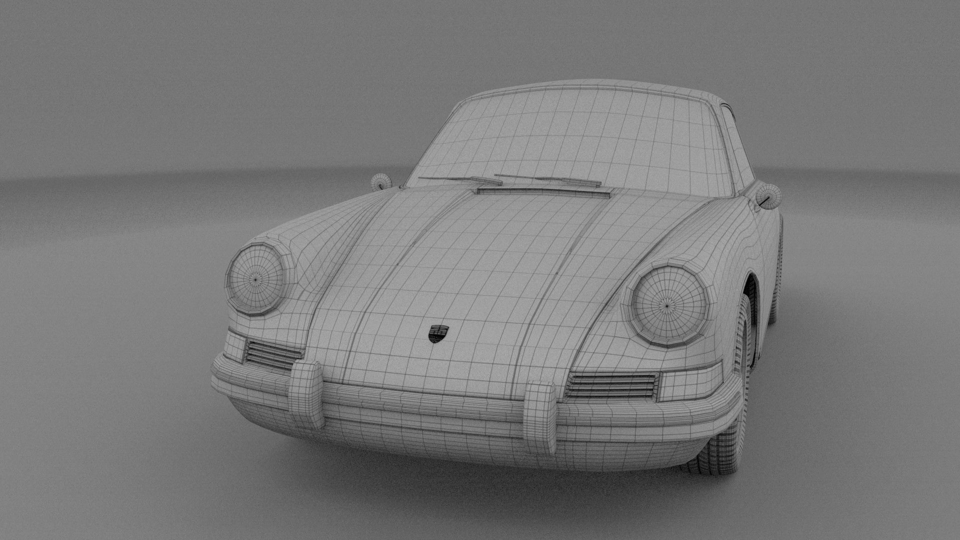 1965 Porsche 911 HDRI 3D model_29