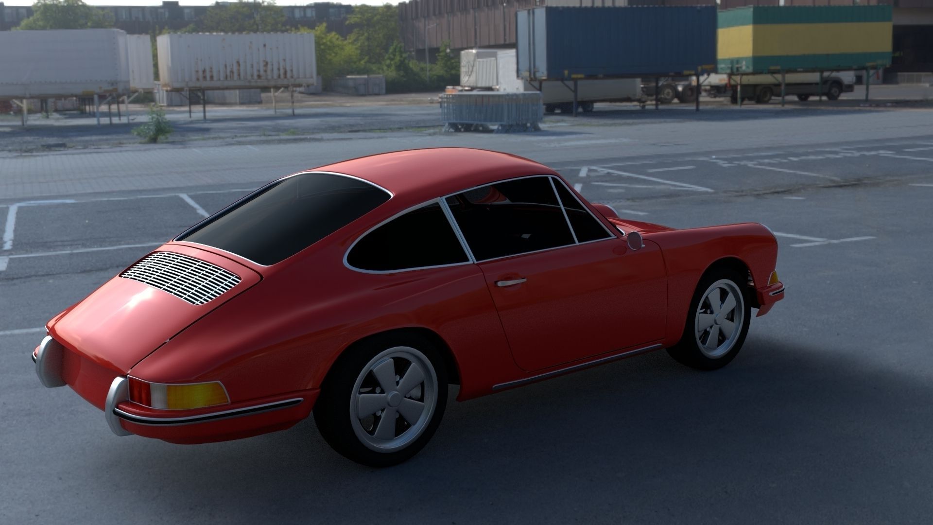 1965 Porsche 911 HDRI 3D model_21