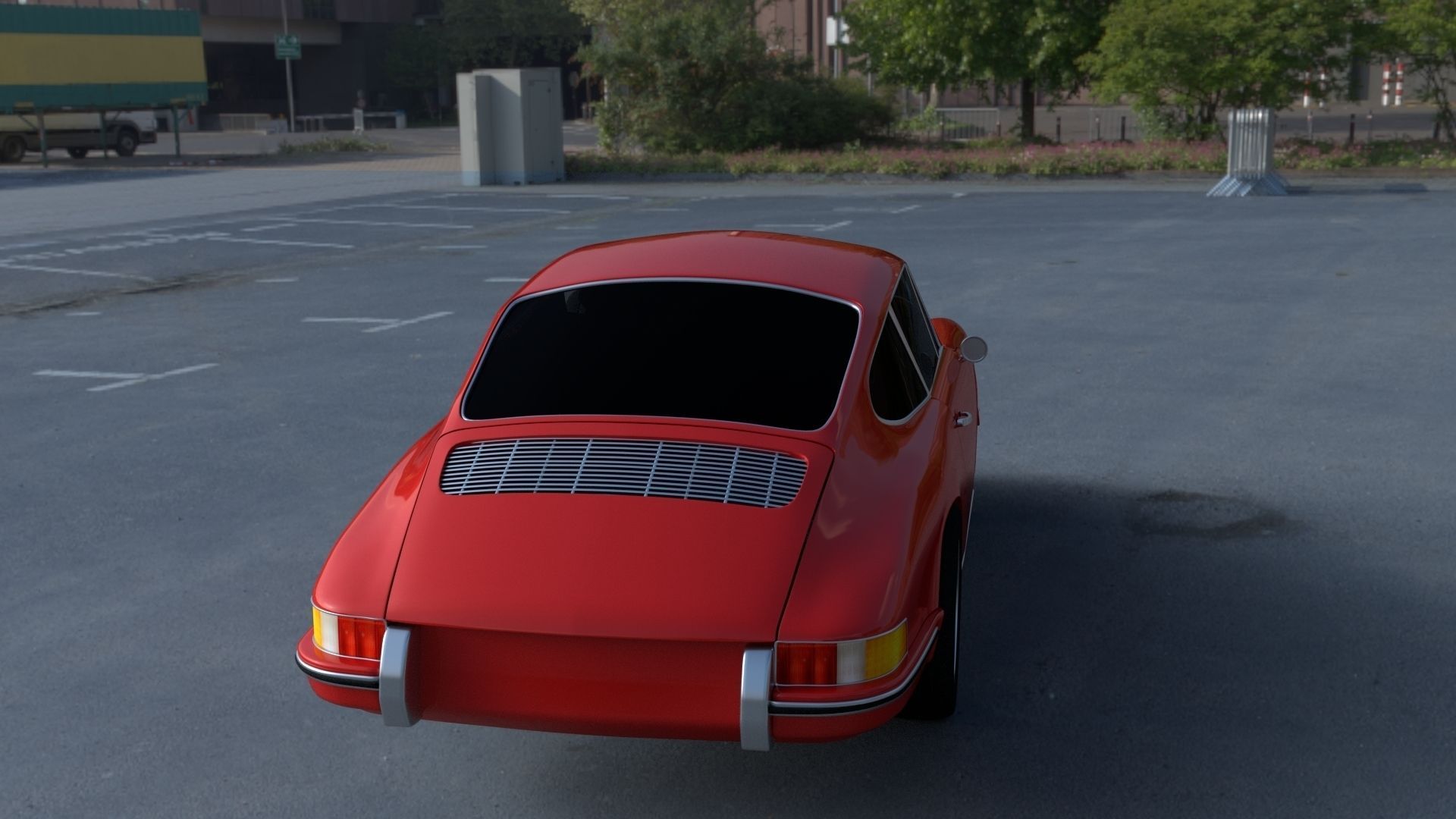 1965 Porsche 911 HDRI 3D model_17