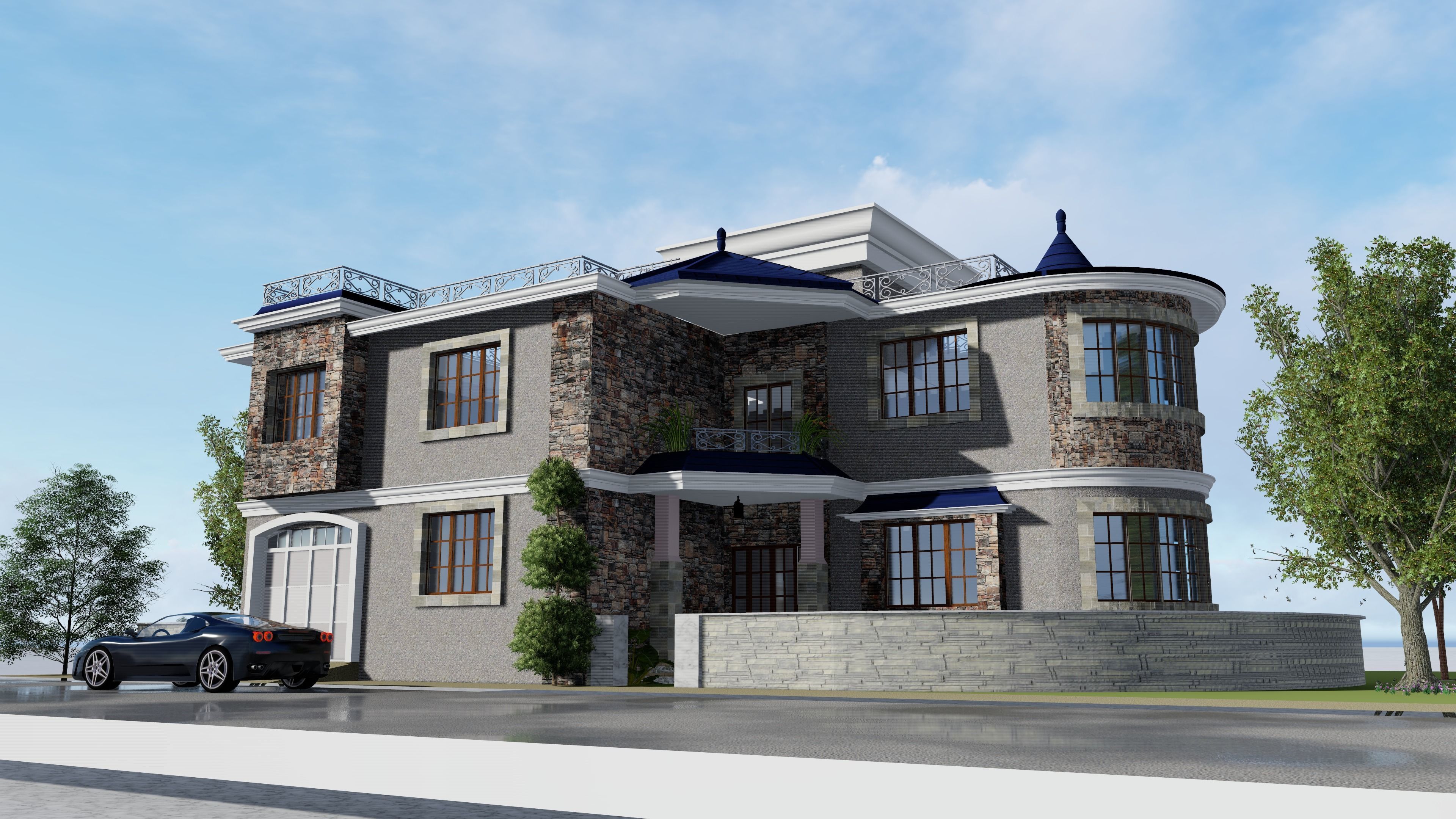 3D House Model 04 Low-poly 3D model_4