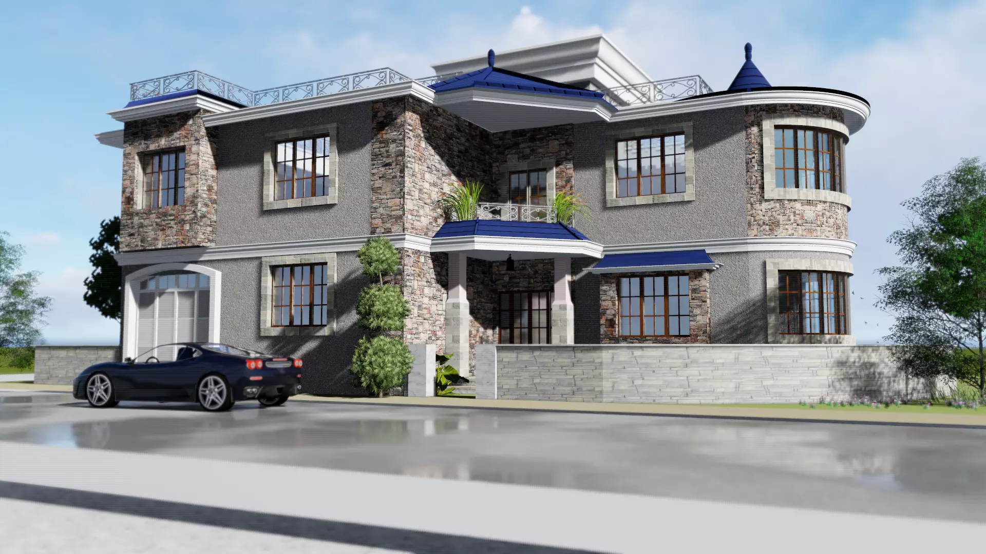 3D House Model 04 Low-poly 3D model_0