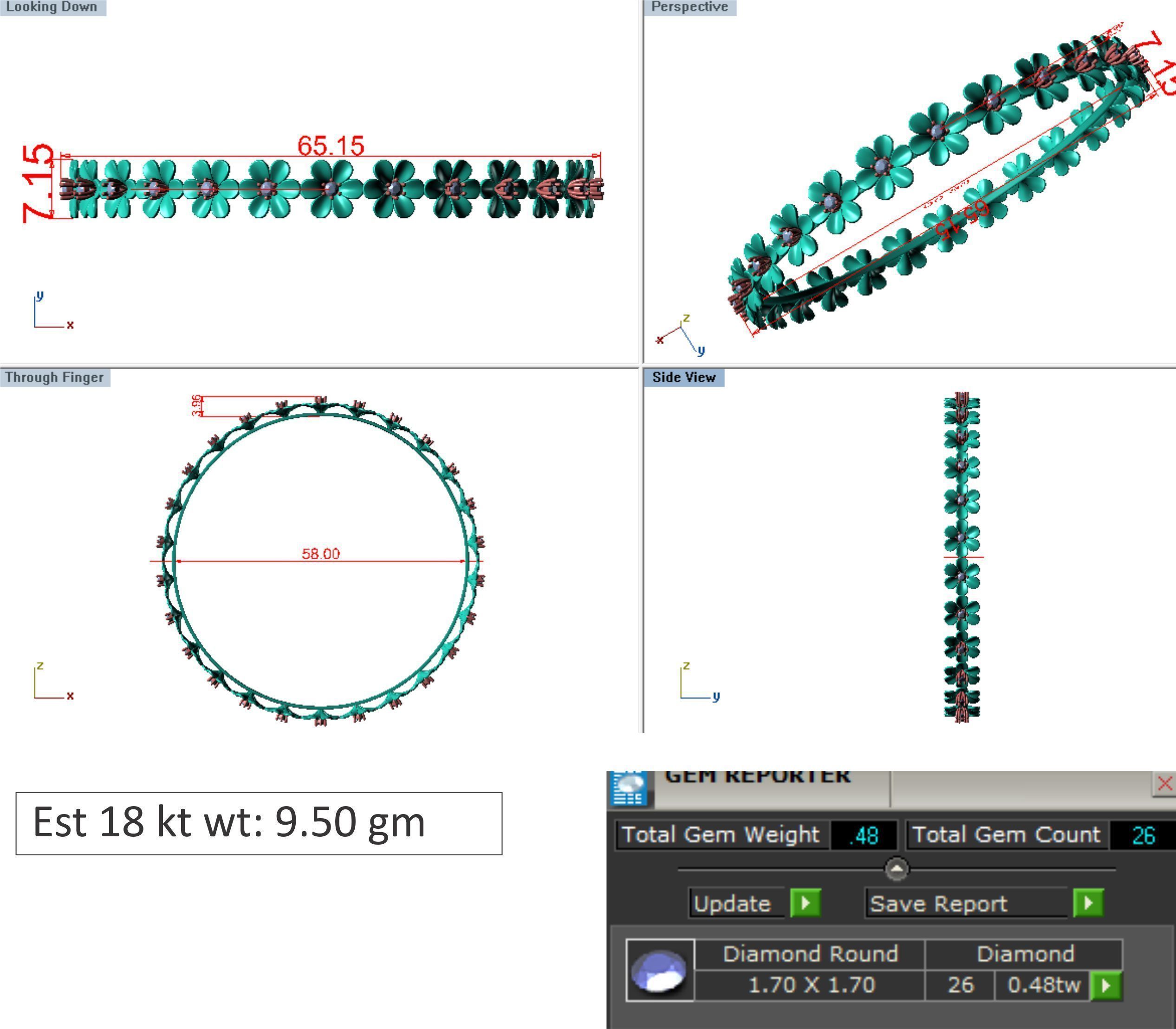 Bracelet 042 3D print model_8