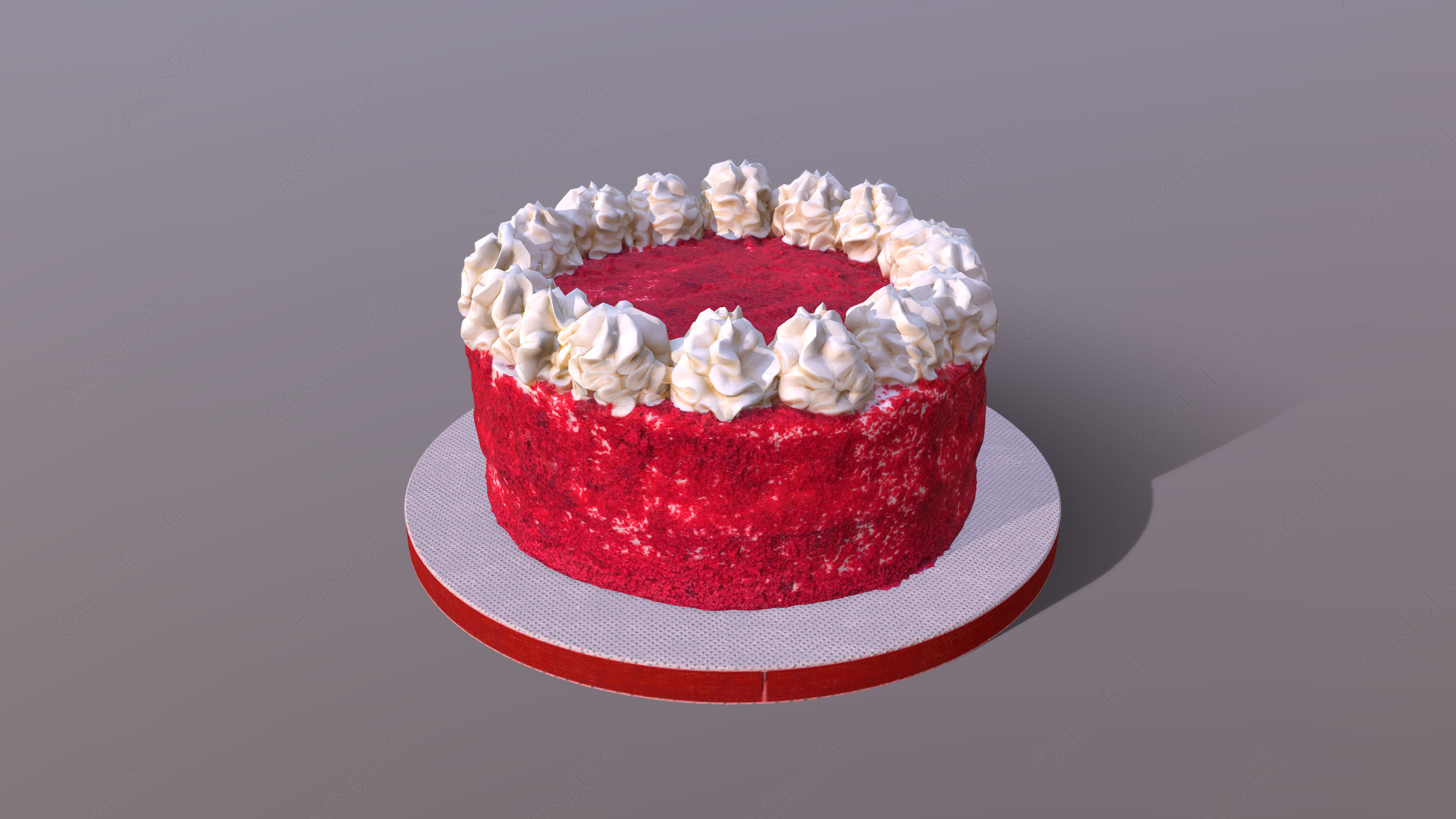 Realistic Premium Classic Cakes - 5pcs 3D Model Collection_5