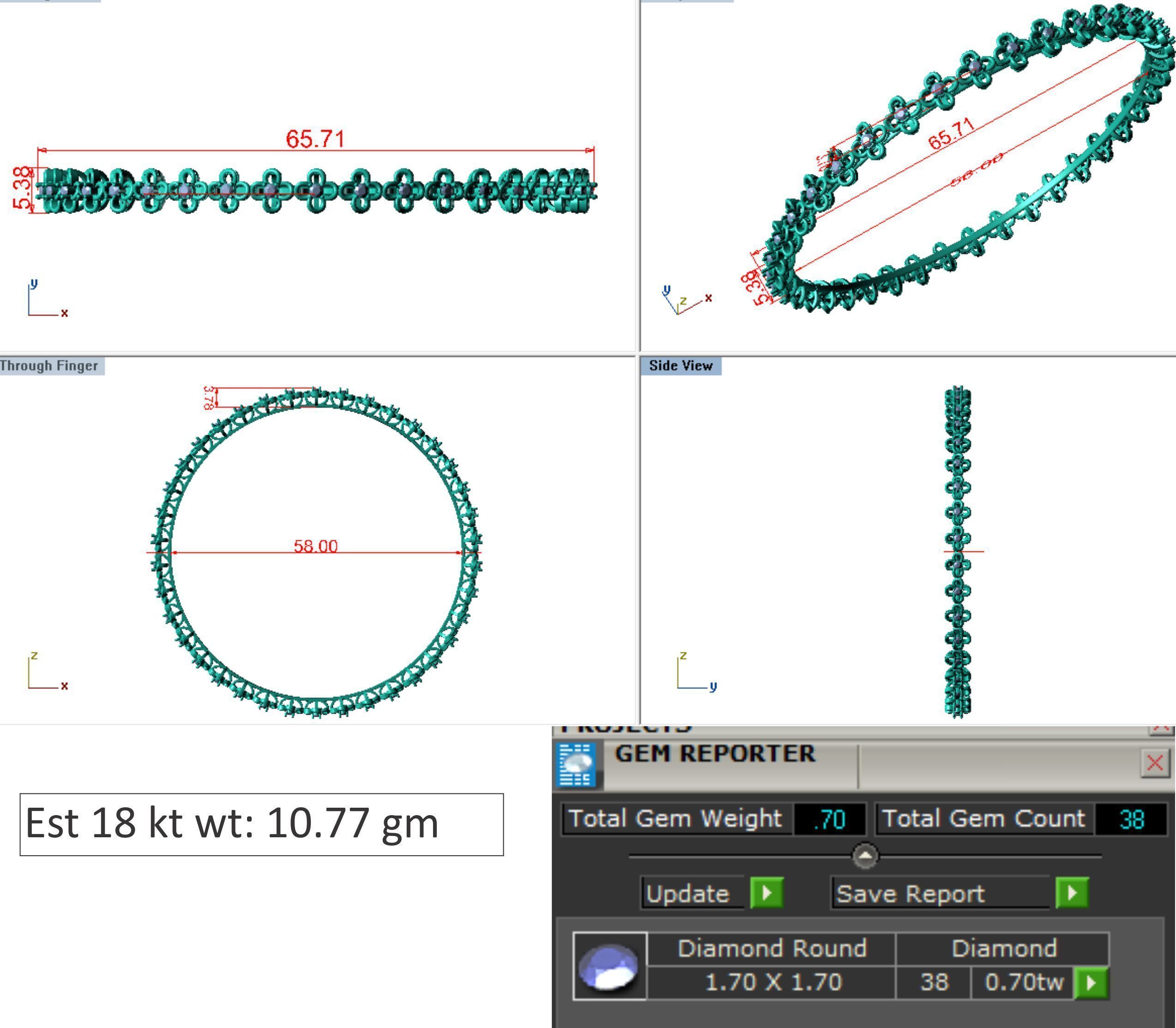 Bracelet 043 3D print model_8