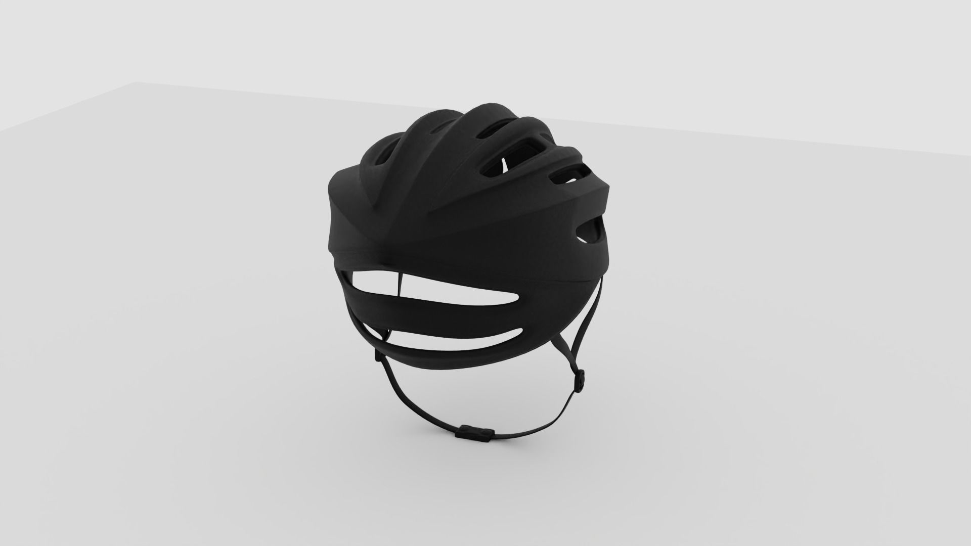Biking Helment Low-poly 3D model_1