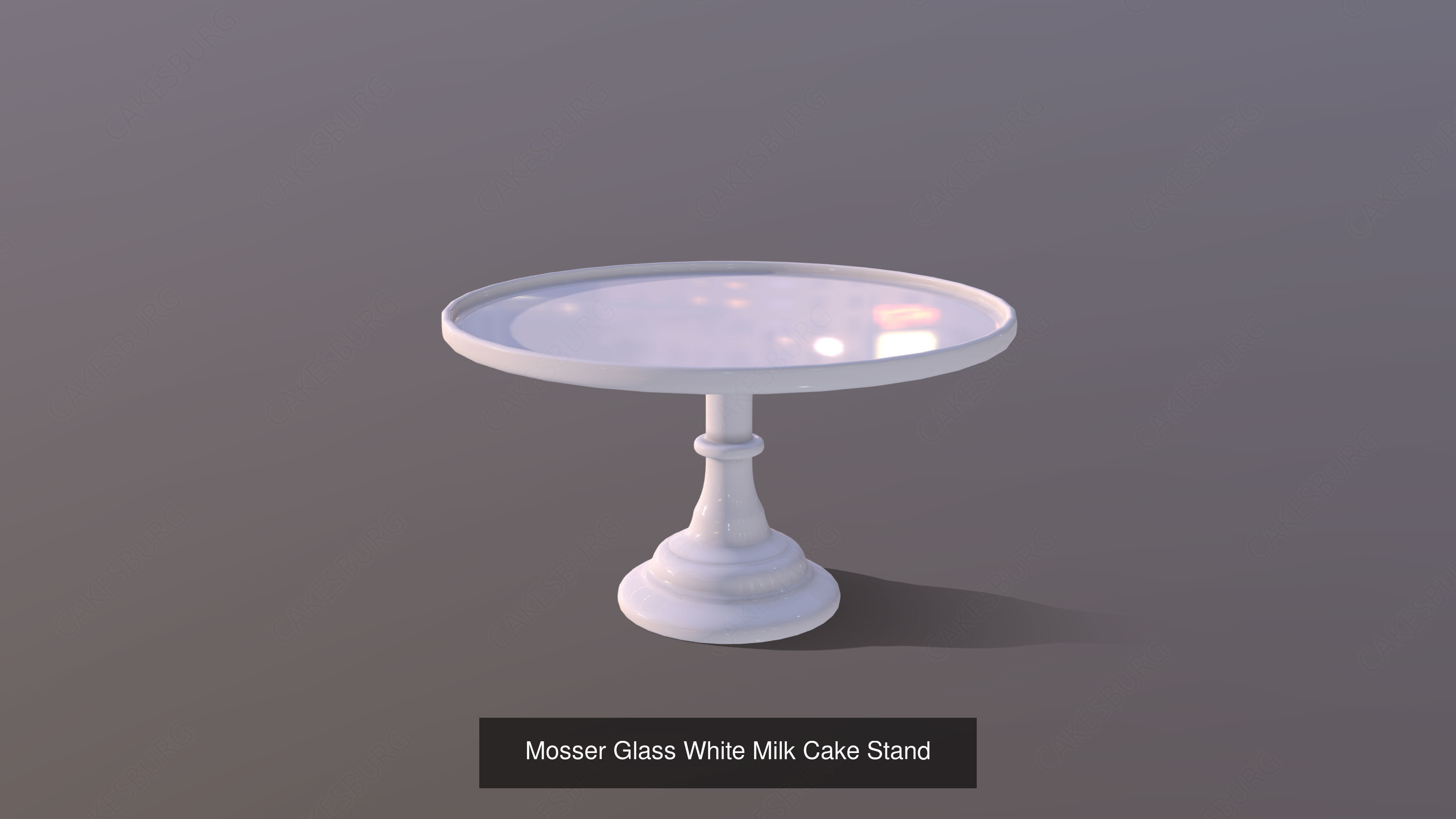 Mosser Glass Cake Stands - 7 Colours 3D Model Collection_7