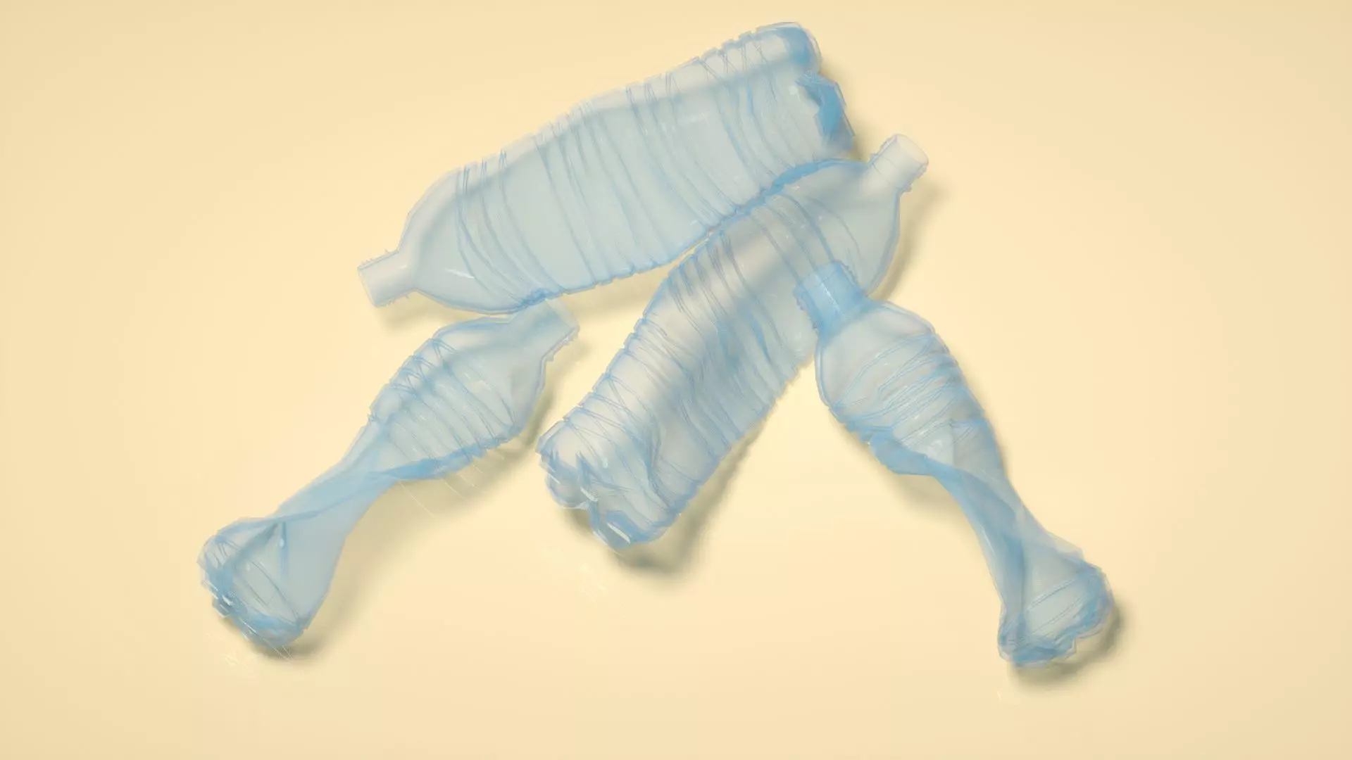 bottle  garbage bottle waste plastic bottle C4D model Low-poly 3D model_0