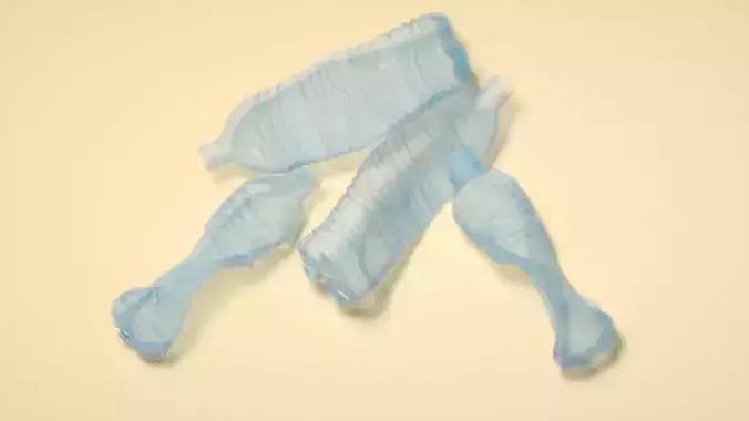 bottle  garbage bottle waste plastic bottle C4D model