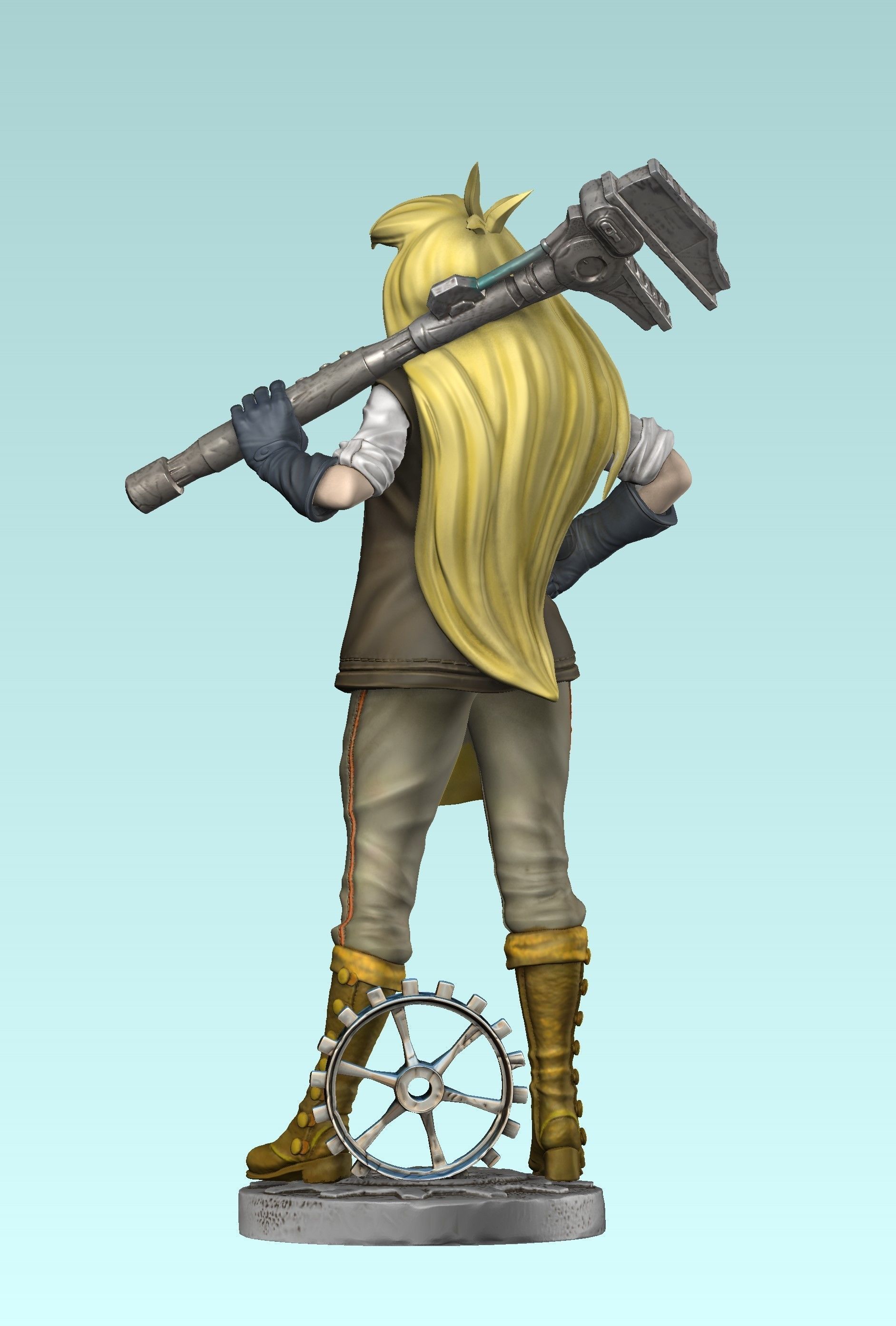 Girl Genius 3D print model_3