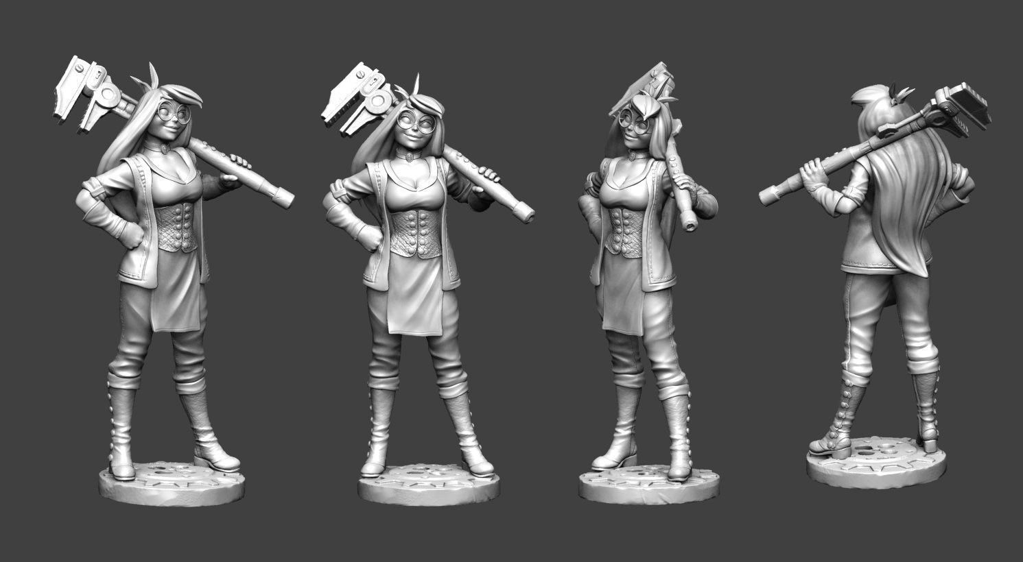 Girl Genius 3D print model_6
