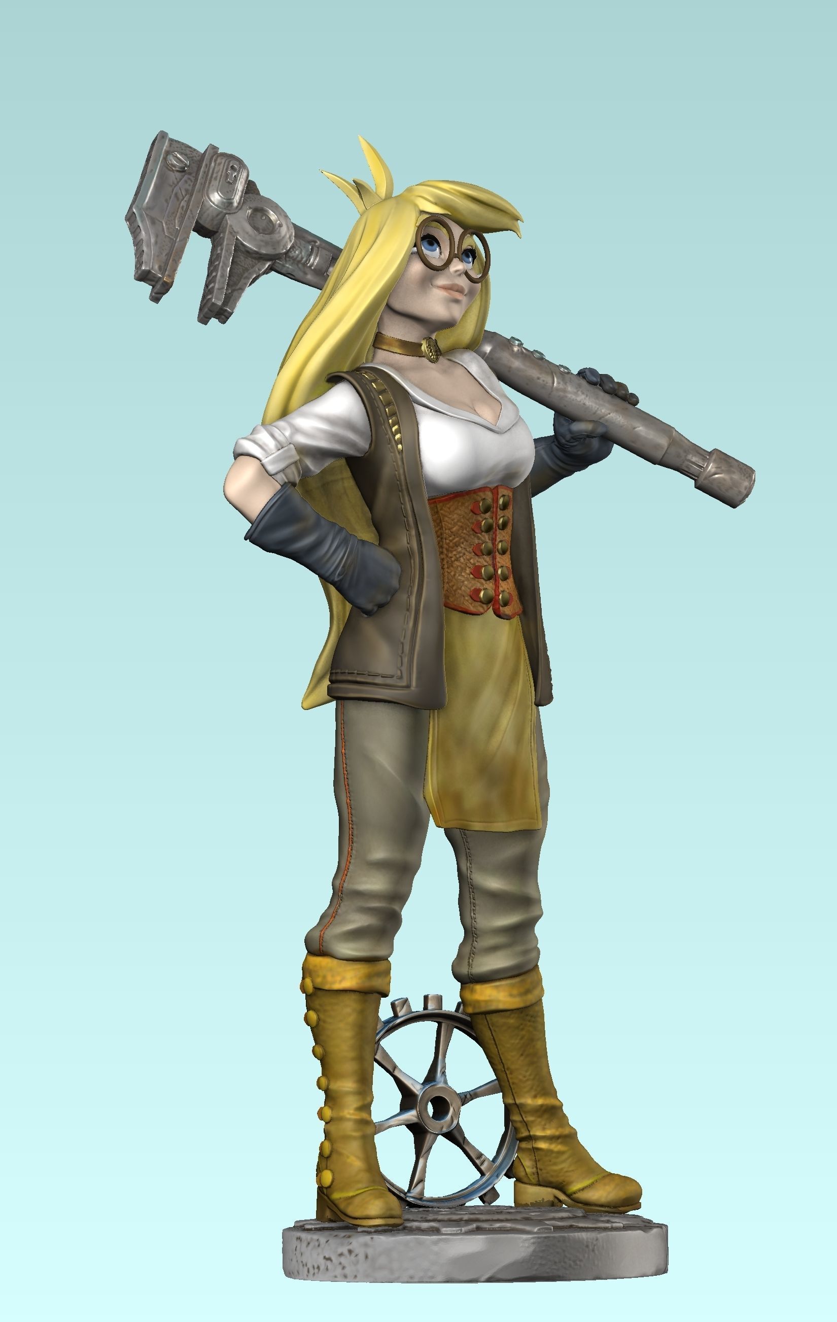 Girl Genius 3D print model_2