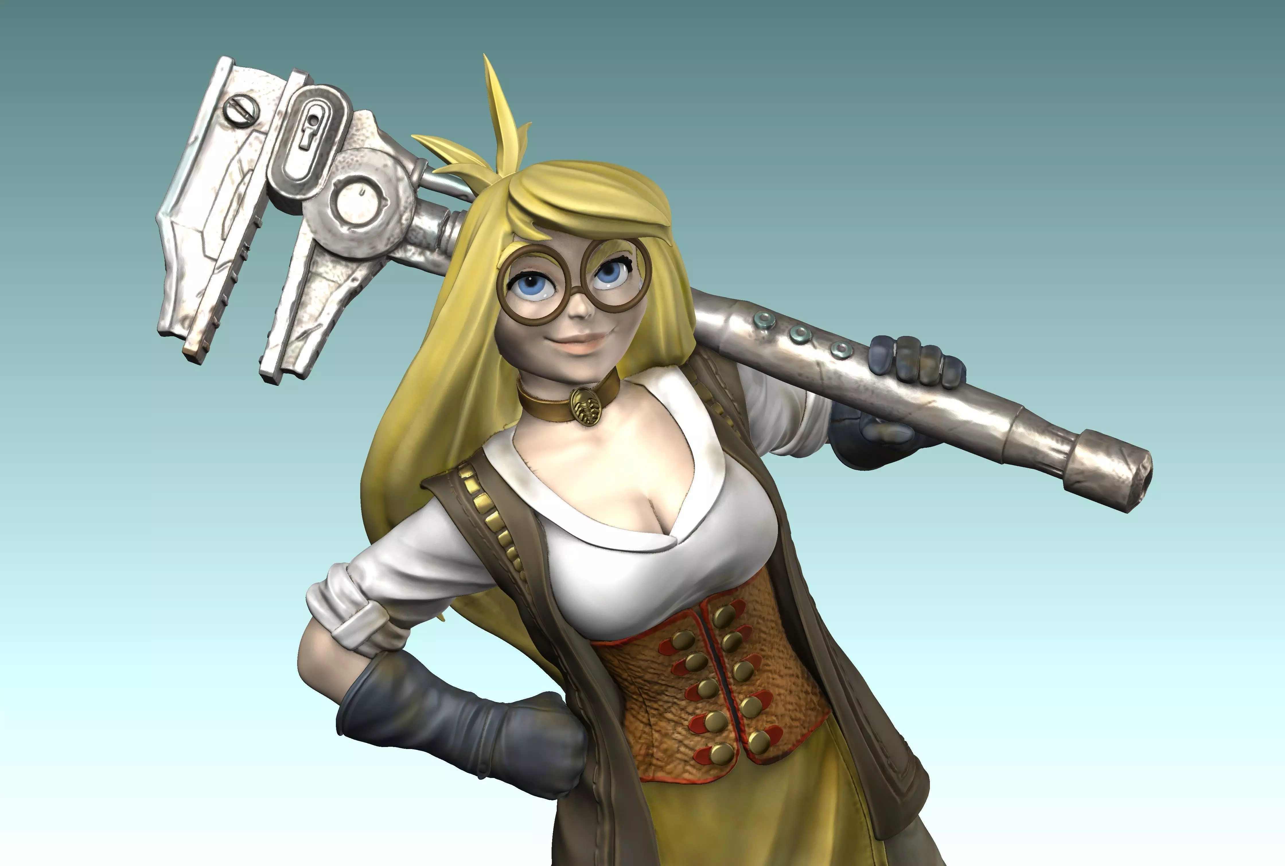 Girl Genius 3D print model_0