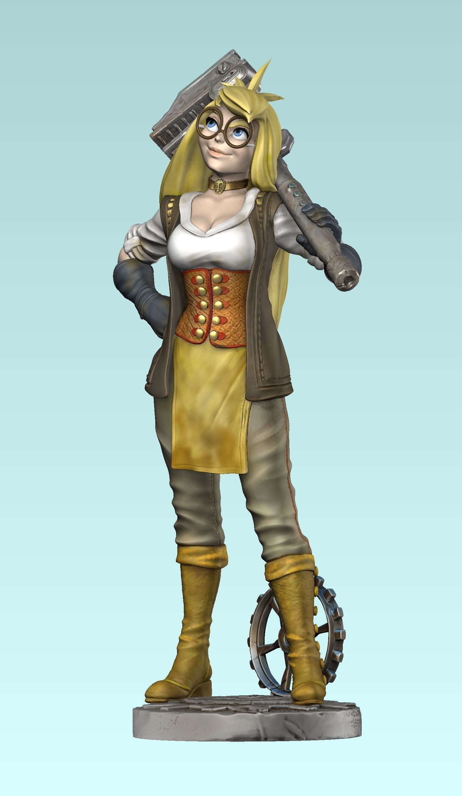 Girl Genius 3D print model_4