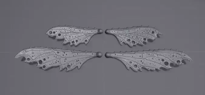 Wings 3D models for print