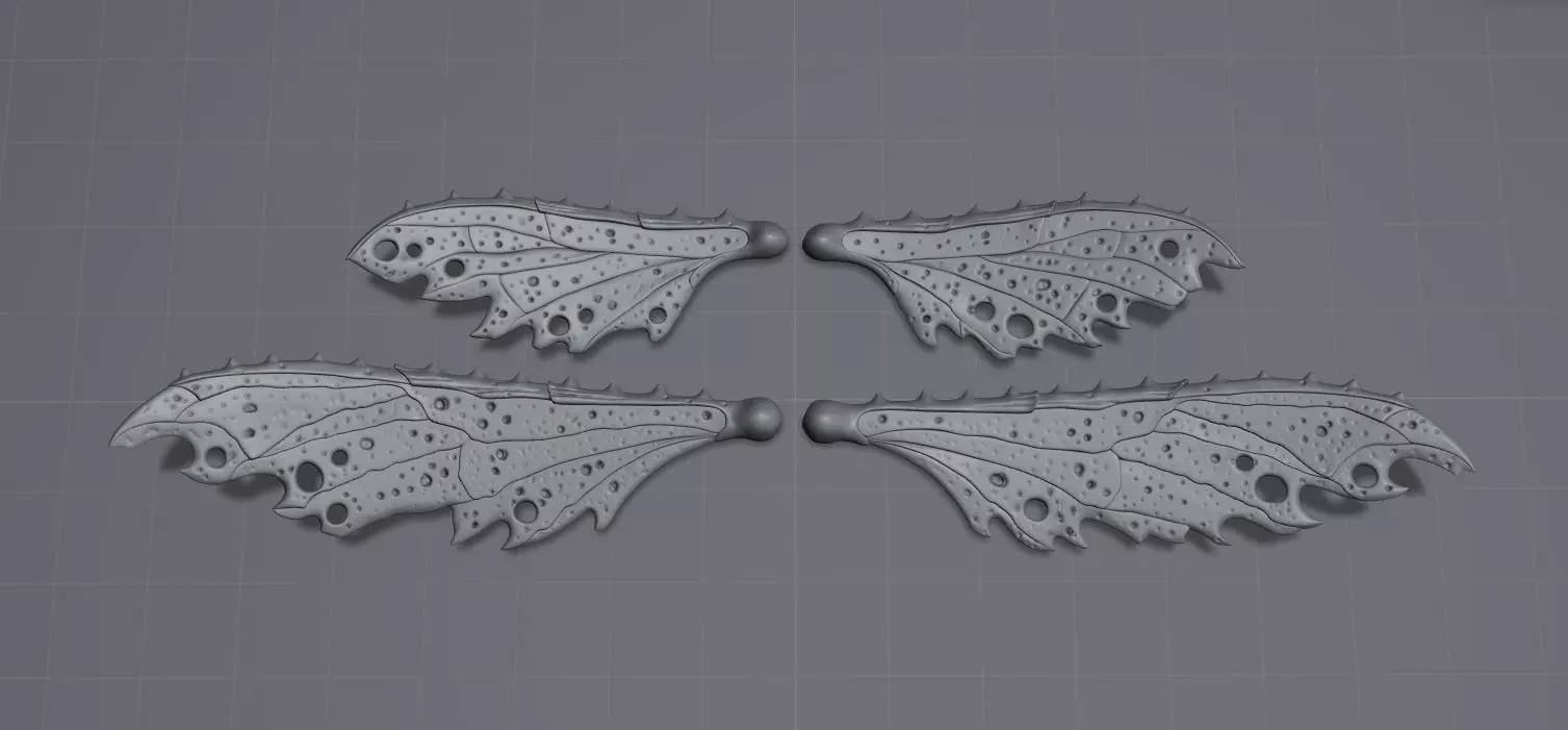 Wings 3D models for print 3D print model