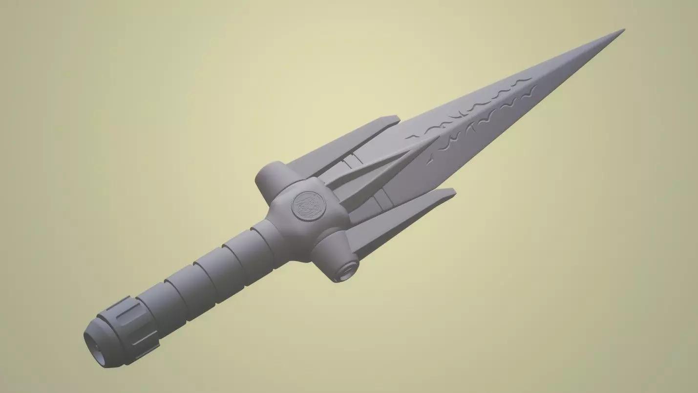 Yellow Power Daggers Prop 3D print model_0