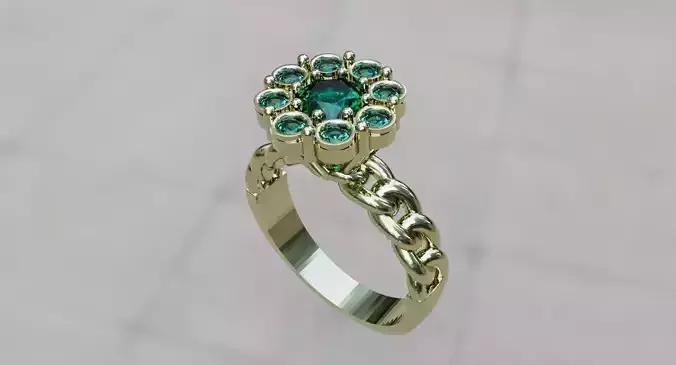 flowery ring