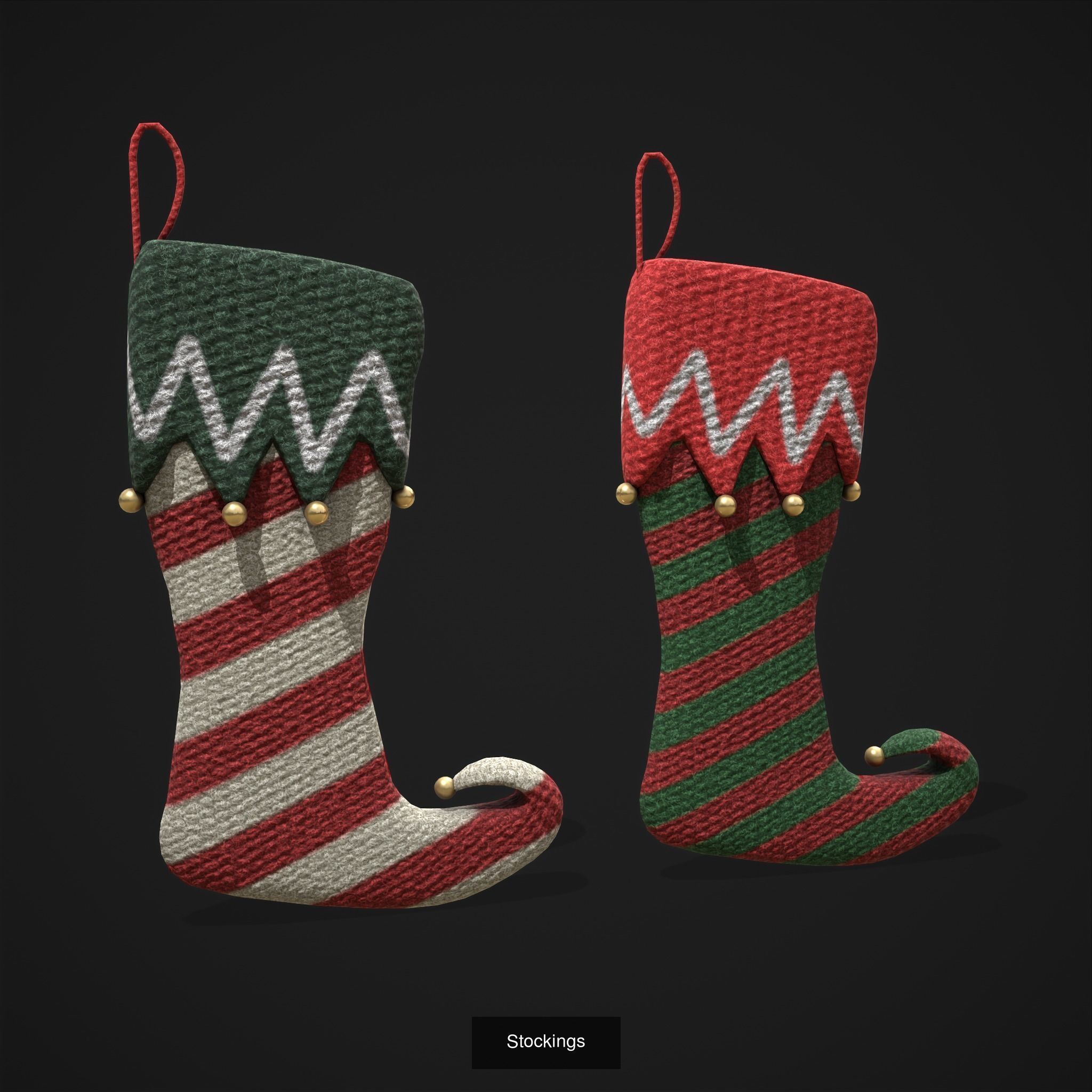 Christmas Prop Mix Six  3D Model Collection_37