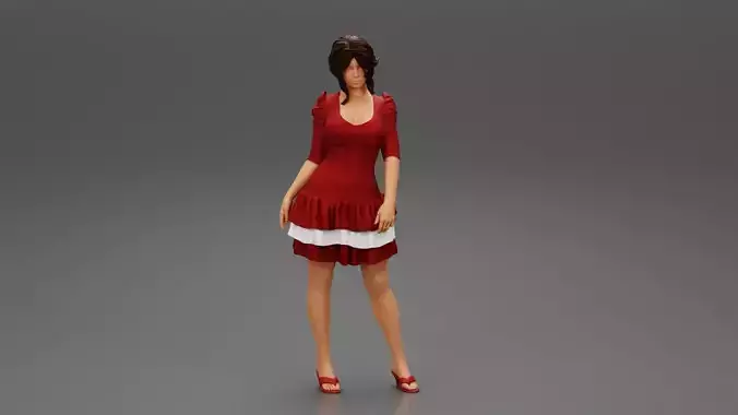 Beautiful lady in elegant robe