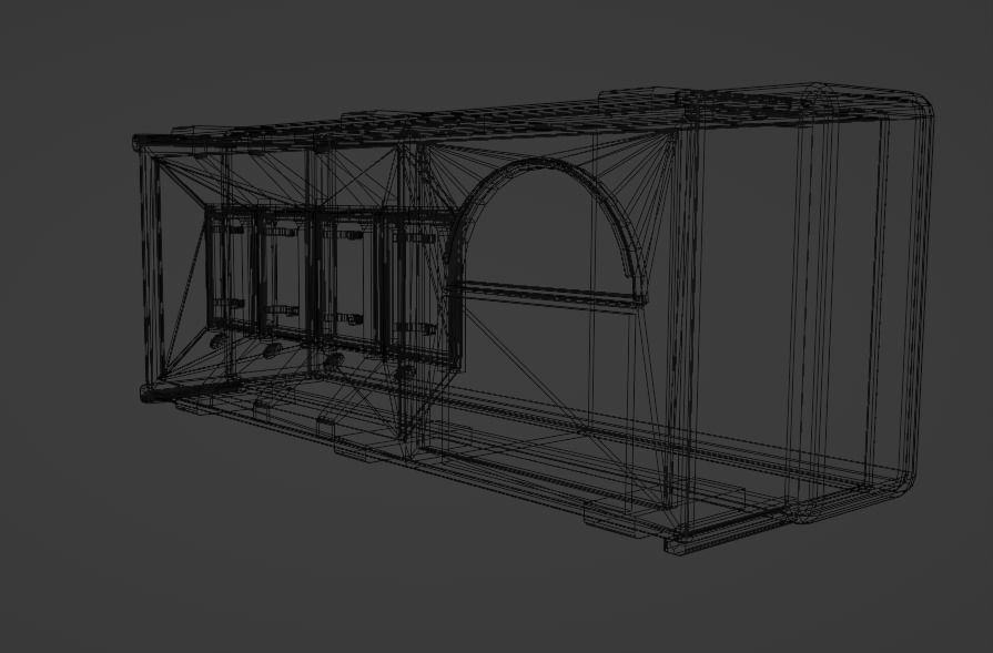 Charging Station Low-poly 3D model_3